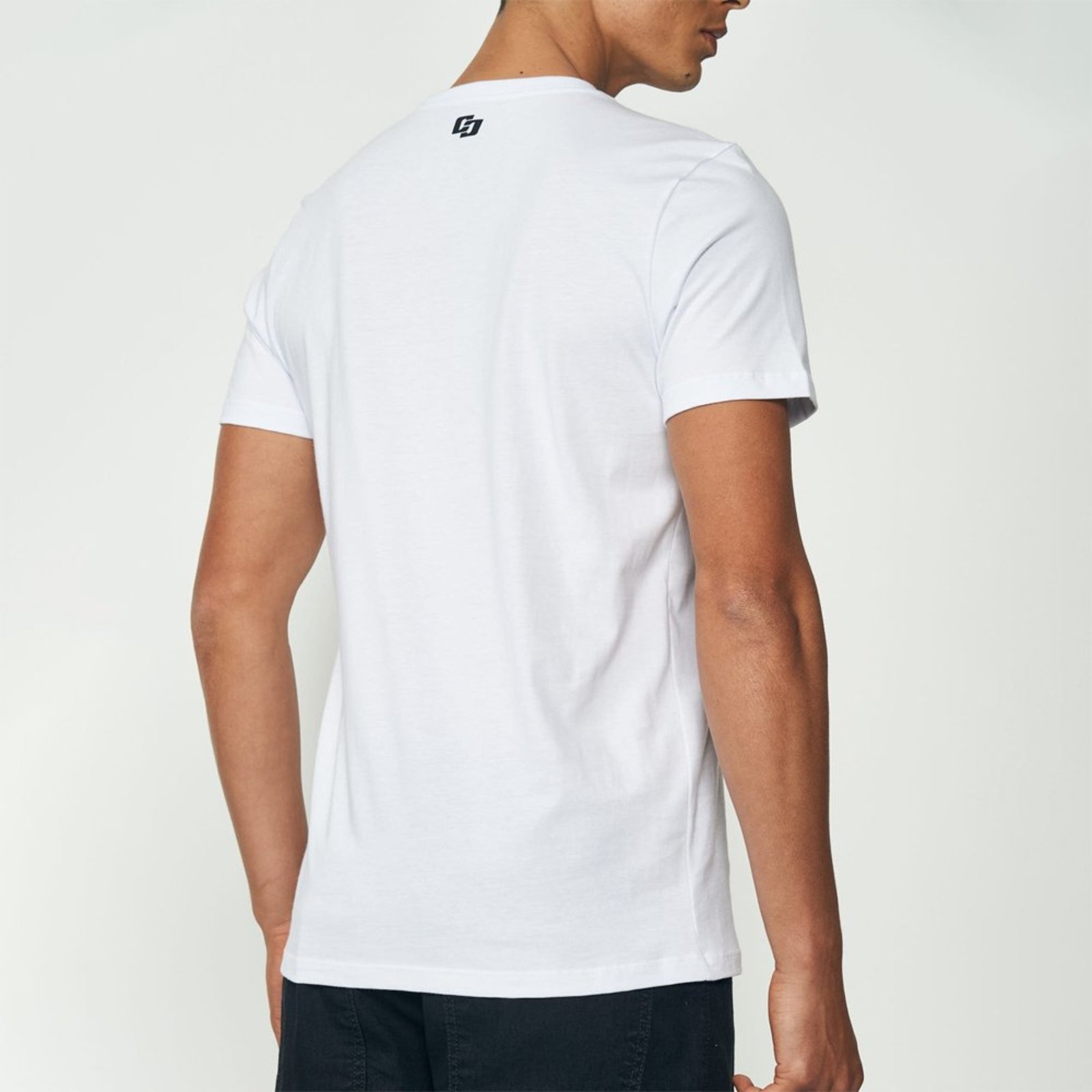 Vista 3 Camiseta Colcci Minimalista Ou25 Masculino branco Colcci branco