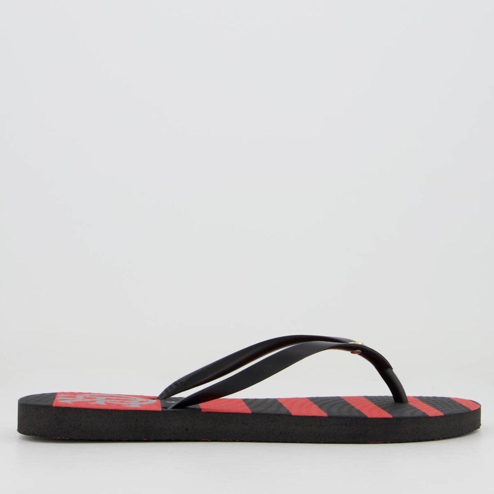 Vista 3 Chinelo Flamengo Manto I 2024 Feminino Neorubber preto Neorubber preto