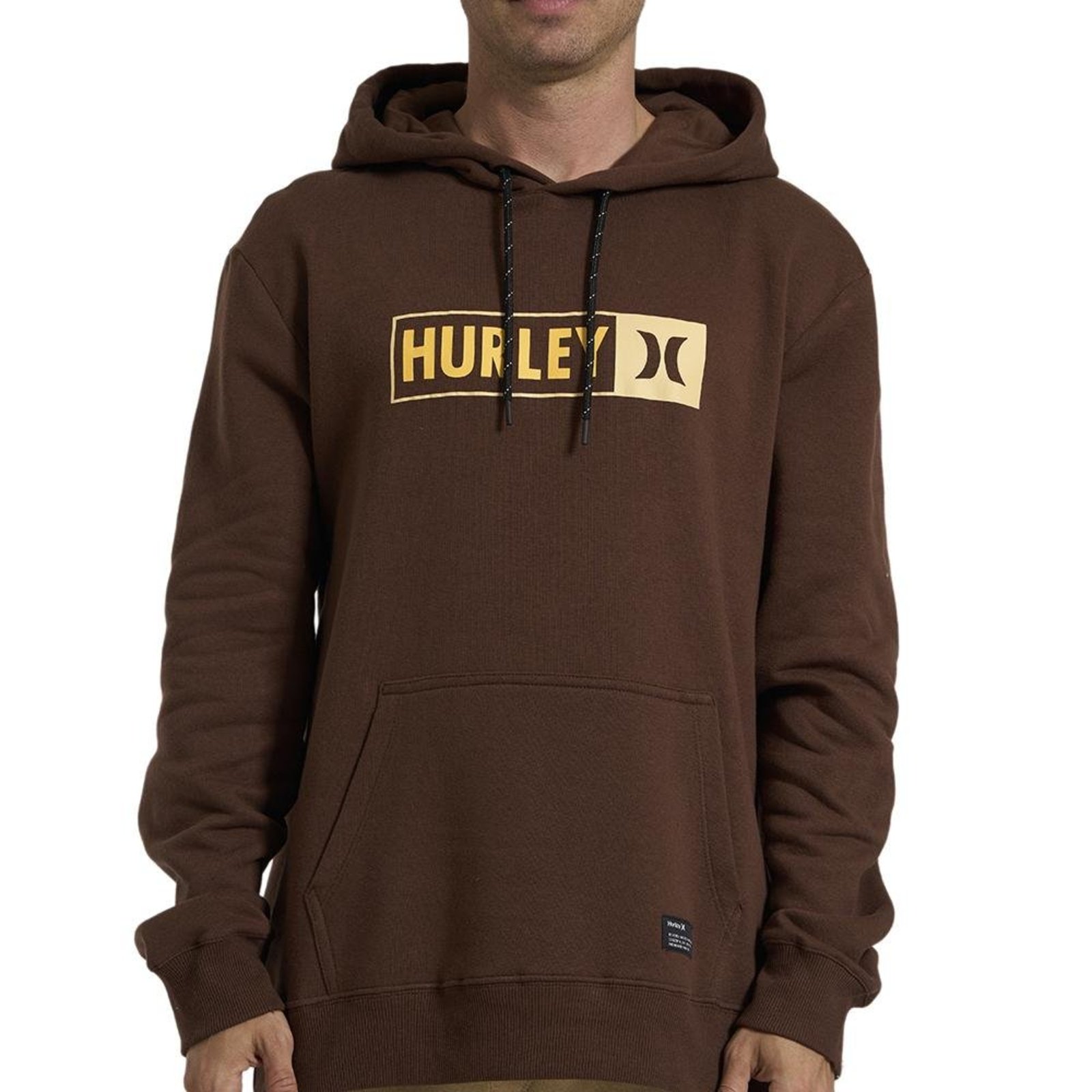 Moletom Hurley Canguru Track WT26 Masculino Marrom