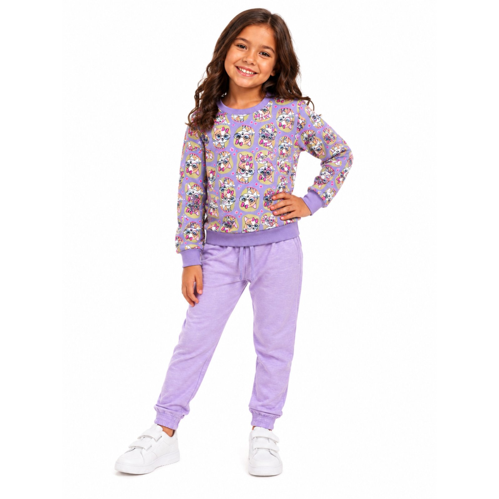 Infantil - Conjunto Menina de Inverno Gatinha Iaia