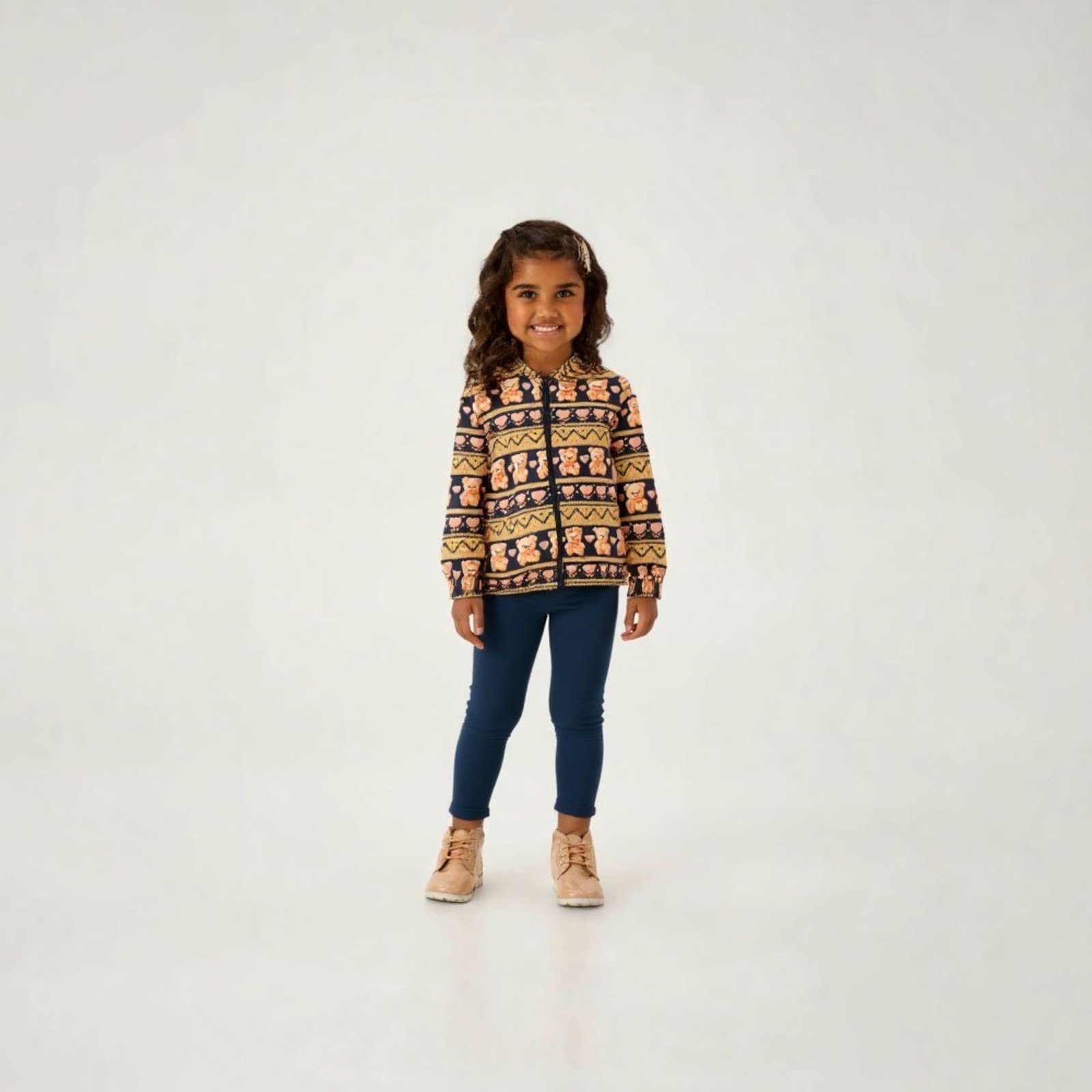 Infantil - Conjunto Marinho Primeiros Passos Pulla Bulla Menina - 55232-1153