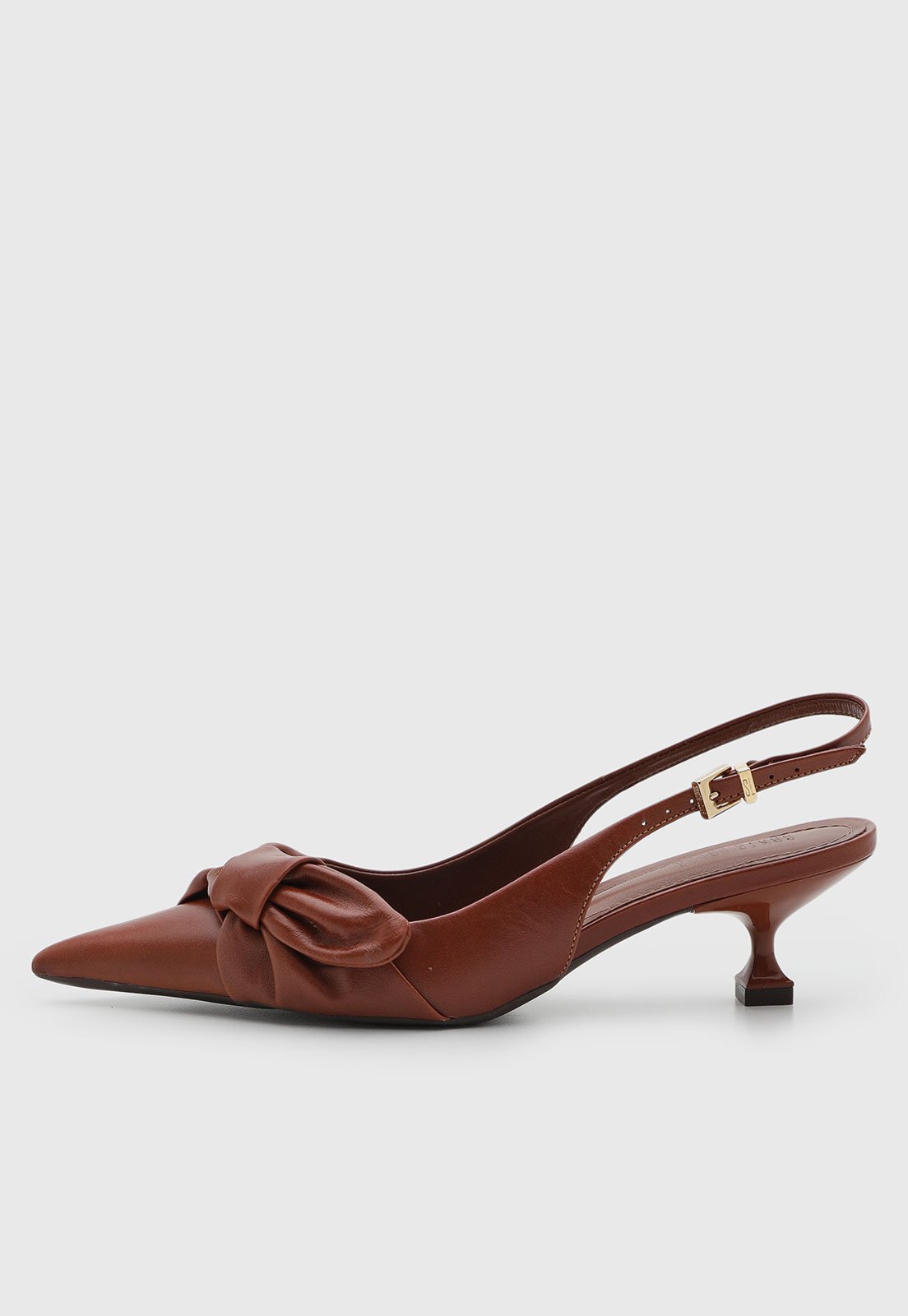 Scarpin Feminino Santa Lolla Couro Laço Marrom