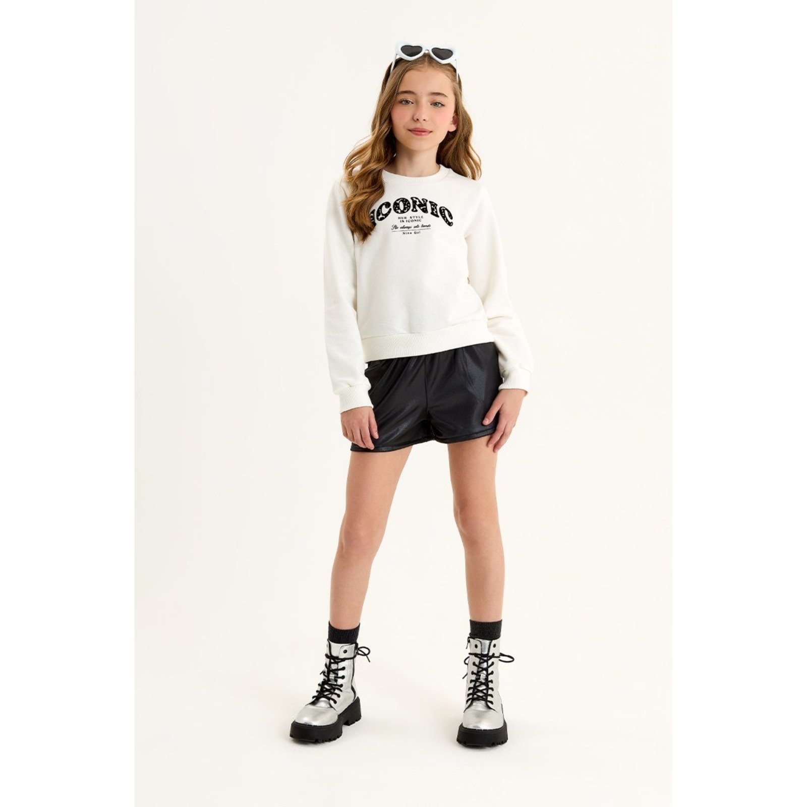 Infantil - Conjunto Menina com Blusão e Short Cirrê Thermo