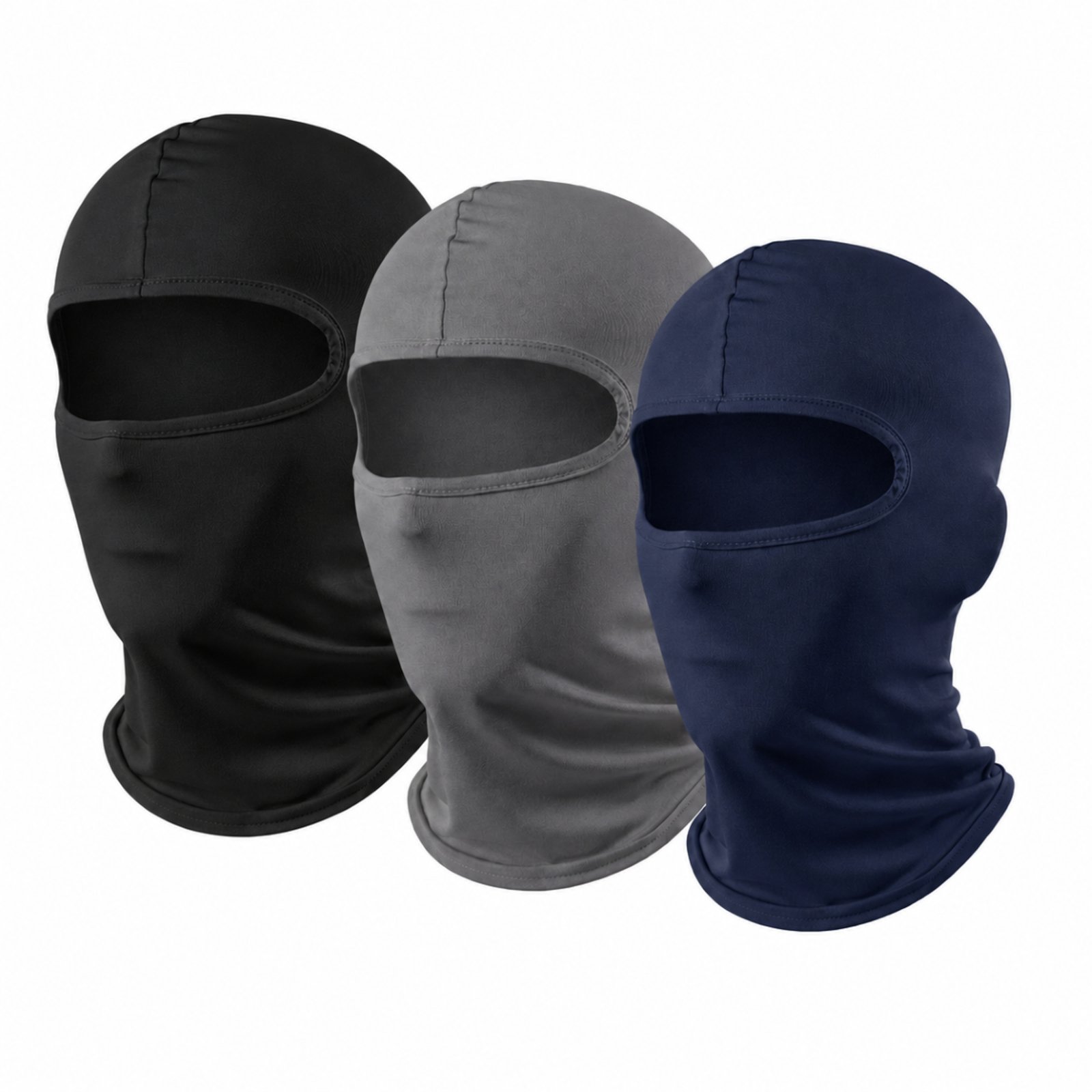 Kit 3 Balaclava Touca Ninja Proteção Motoqueiro Silm Fitness - Cores Sortidas
