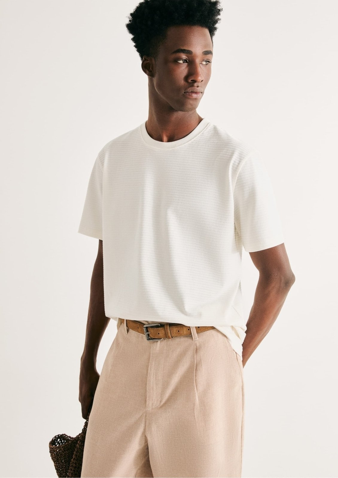 Camiseta Masculina Regular Texturizada Hering