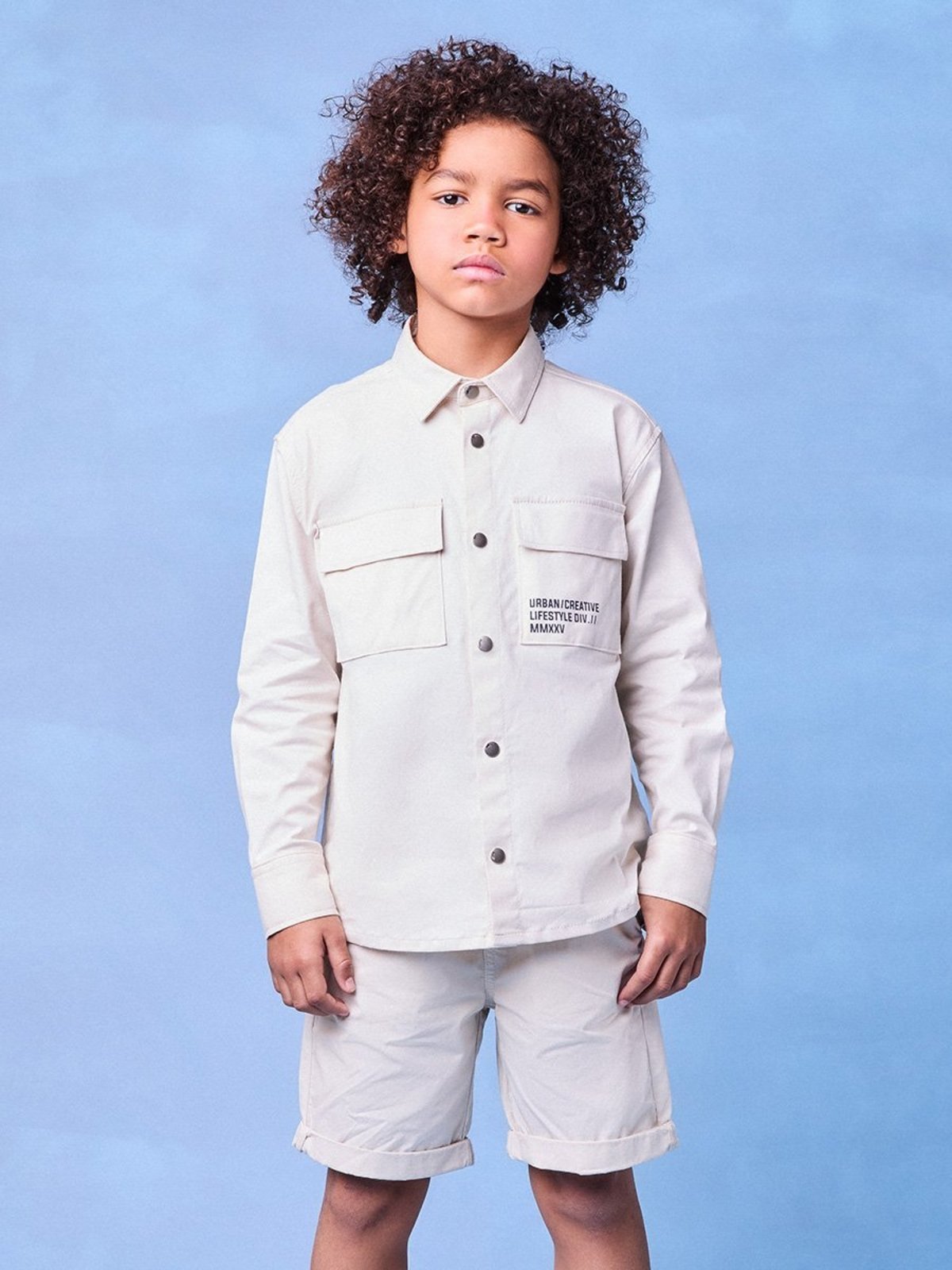 Infantil - Camisa de Sarja Off White