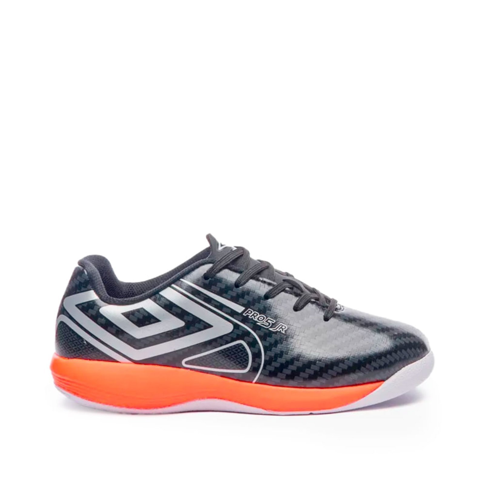 Vista 2 Infantil - Chuteira Futsal Umbro Pro 5 Jr Grafismos preto Umbro preto