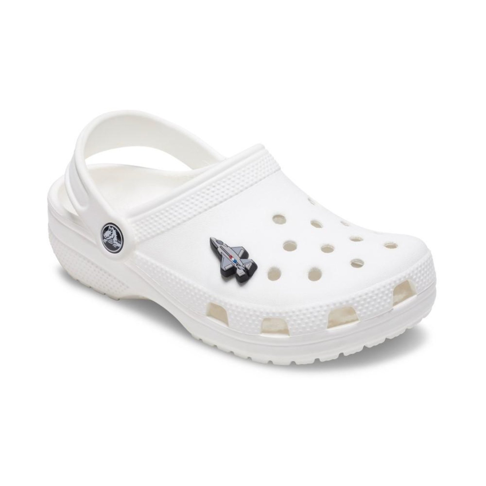 Vista 3 Infantil - Jibbitz™ Jato de Combate dos EUA Crocs branco