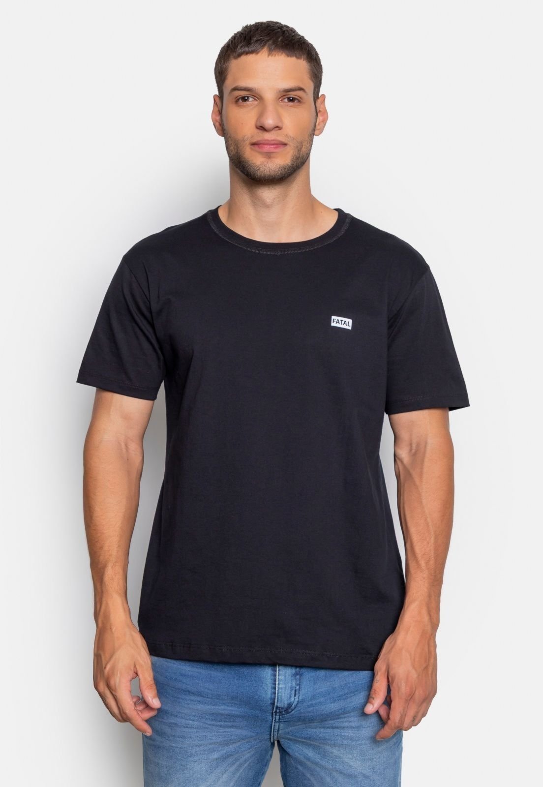 Camiseta Fatal Fashion Basic She Loves Preta