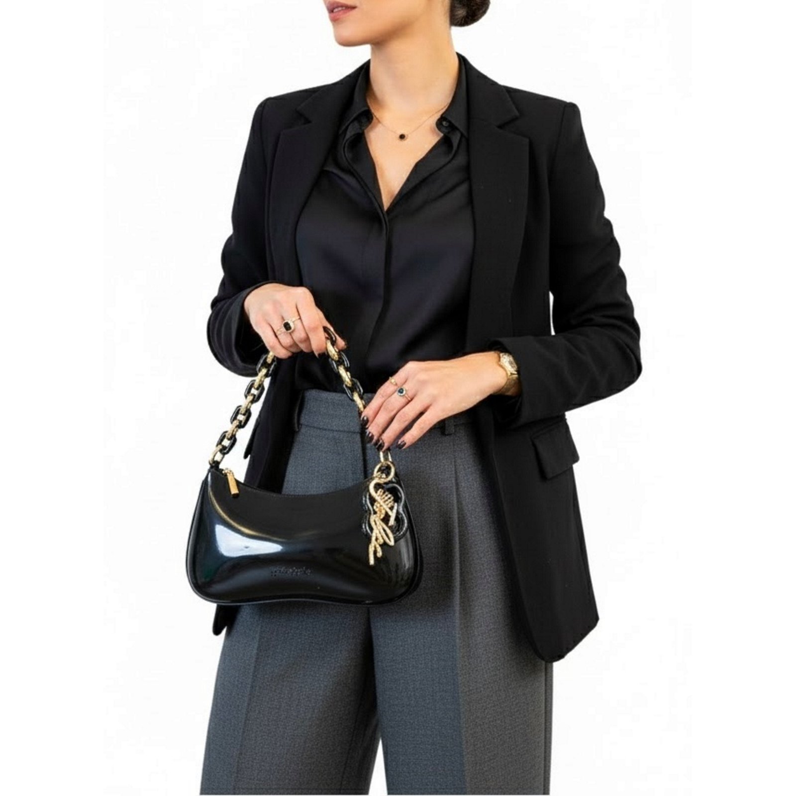 Bolsa de Ombro Petite Jolie Icon Vanilla Feminina