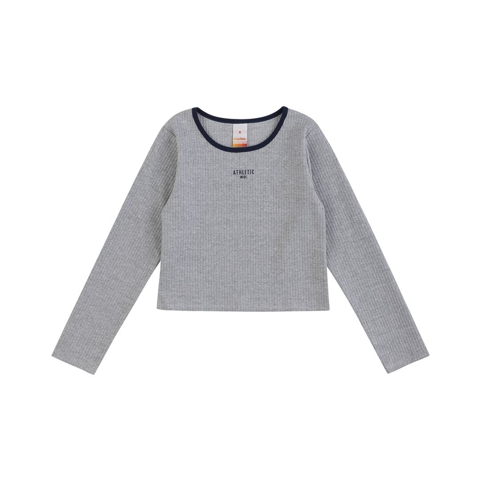 Infantil - Blusa Cropped Manga Longa Menina Marisol