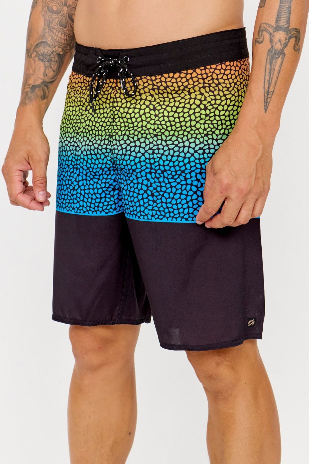 Vista 2 Boardshort Performance Vida Marinha Mauka preto Vida Marinha preto