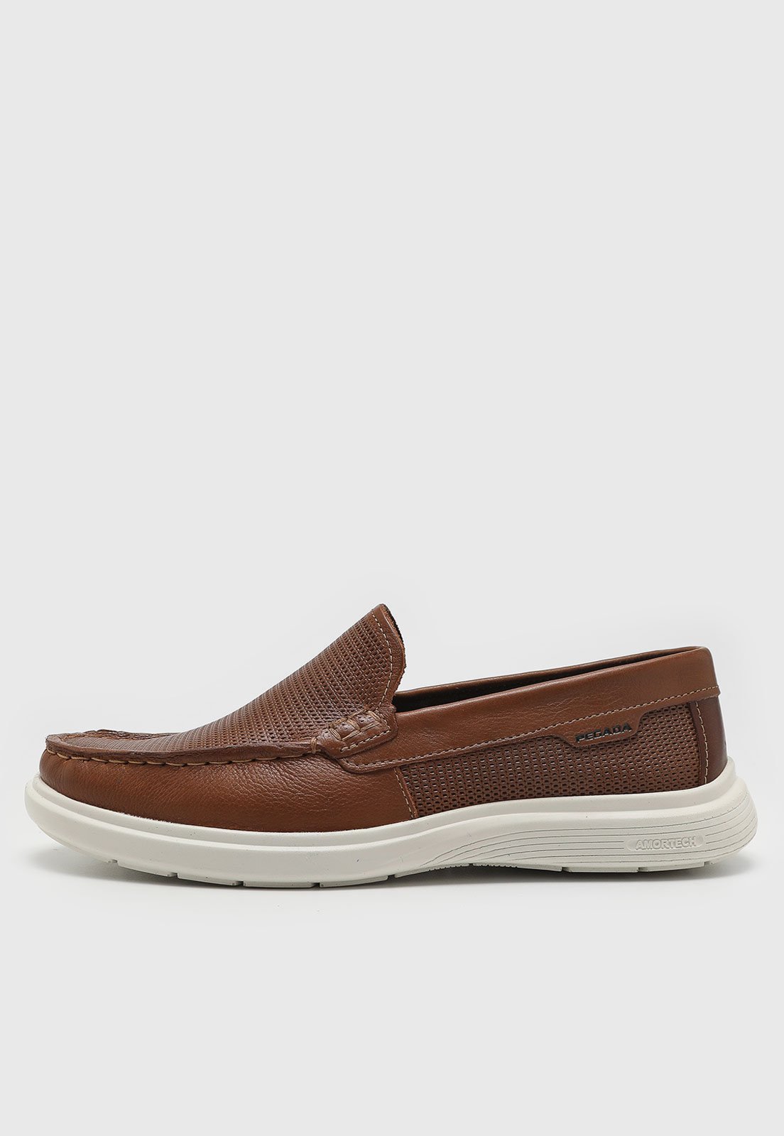 Mocassim Pegada com Microfuro Marrom