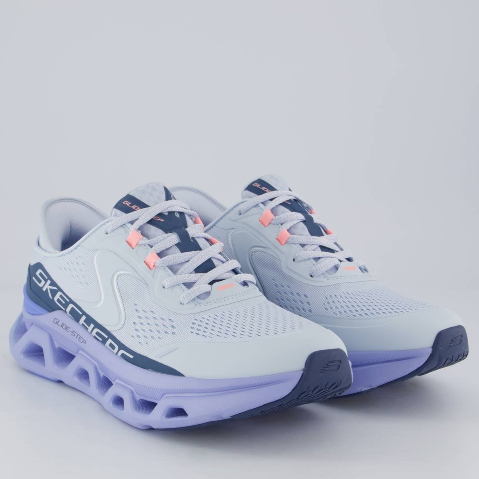 Vista 3 Tênis Skechers Glide Step Altus Feminino cinza Skechers cinza