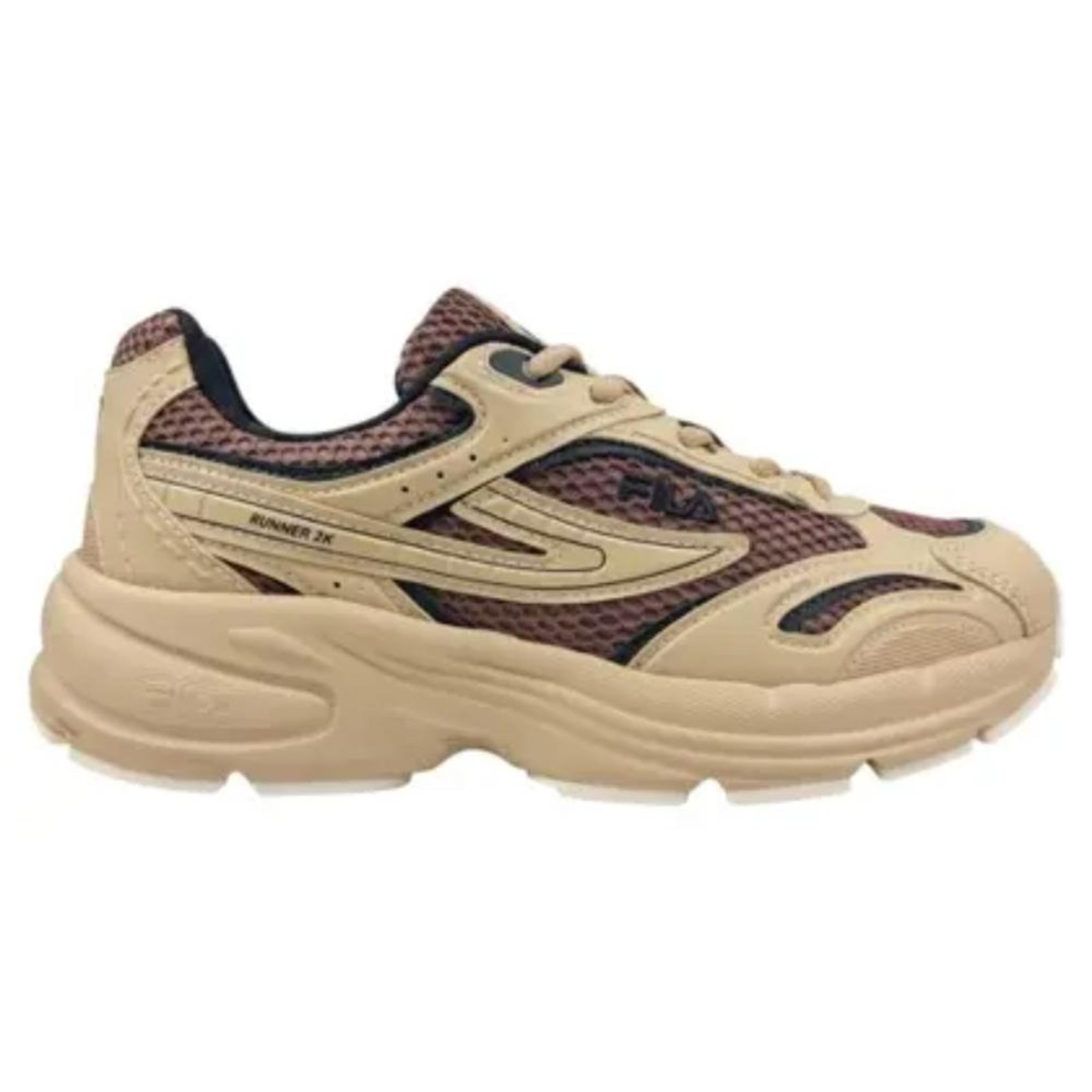 Tenis Fila Runner 2k Masculino-bege/marinho