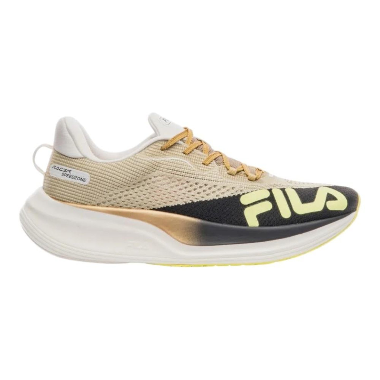 Tênis Fila Racer Speedzone Dourado e Preto Masculino Dourado