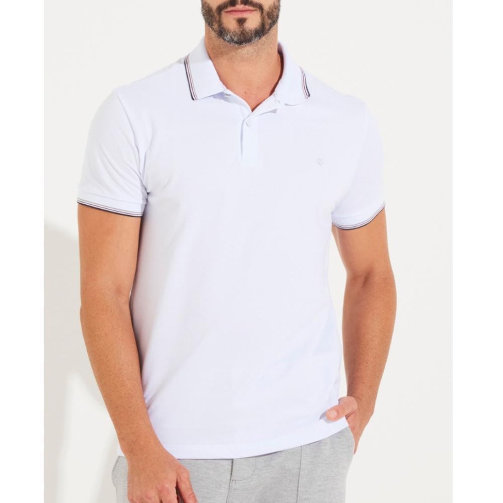 Polo Forum Muscle Bege