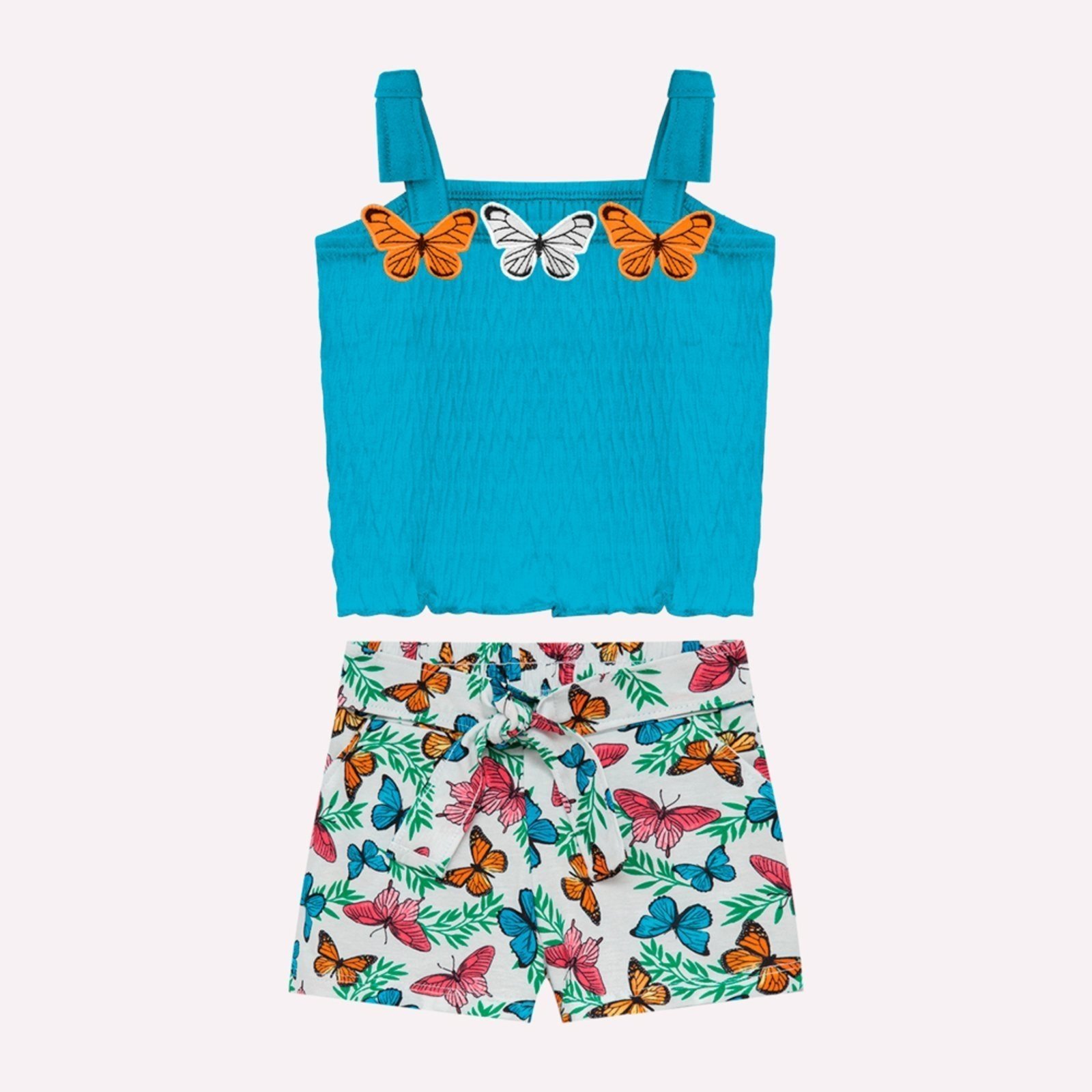 Infantil - Conjunto Menina Bordado Nanai