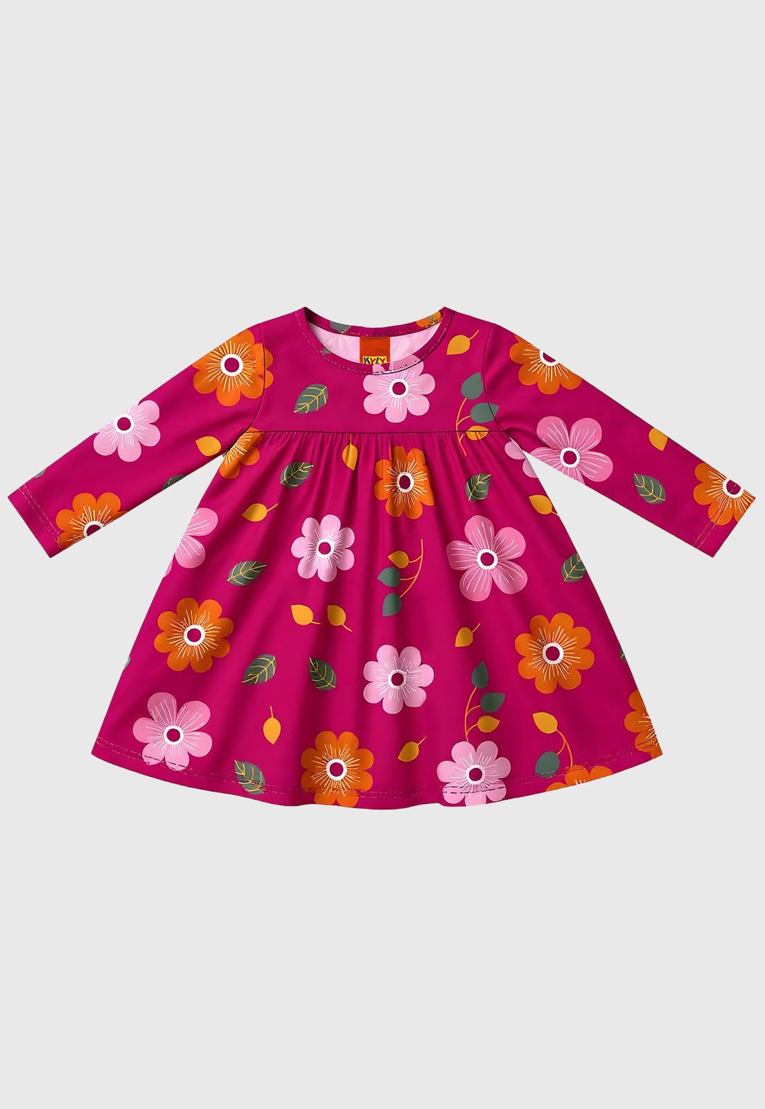 Vestido Kyly Floral Rosa