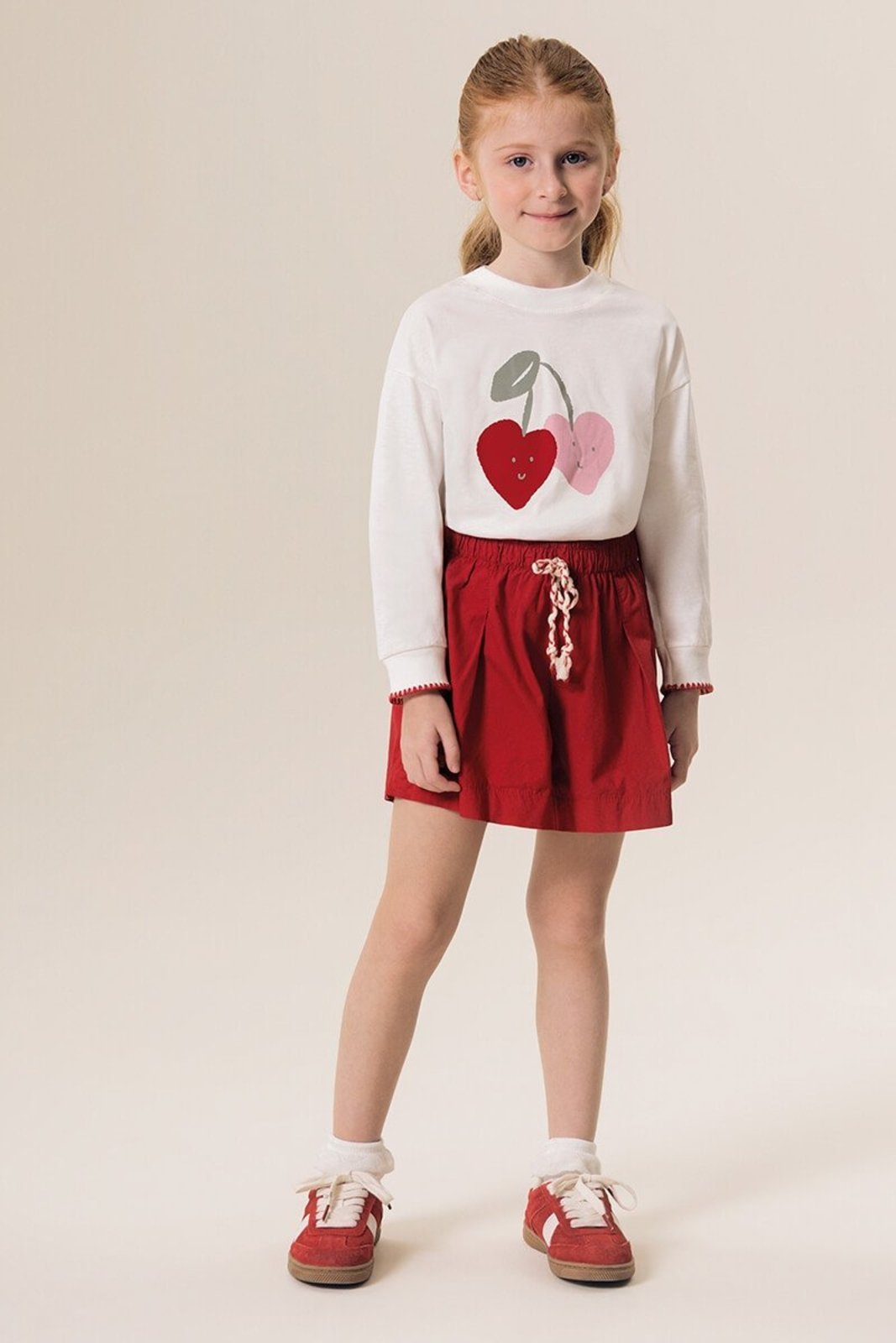 Infantil - Conjunto Bugbee Blusa Box em Malha e Shorts De Sarja Clochard