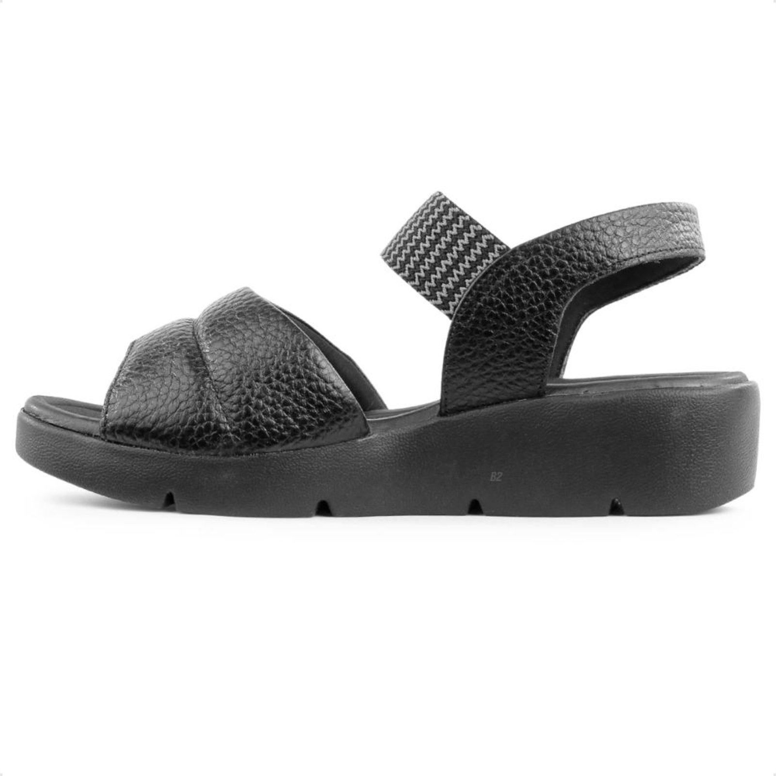 Vista 3 Sandália Usaflex Plataforma Tira Fofa Feminina preto Usaflex preto