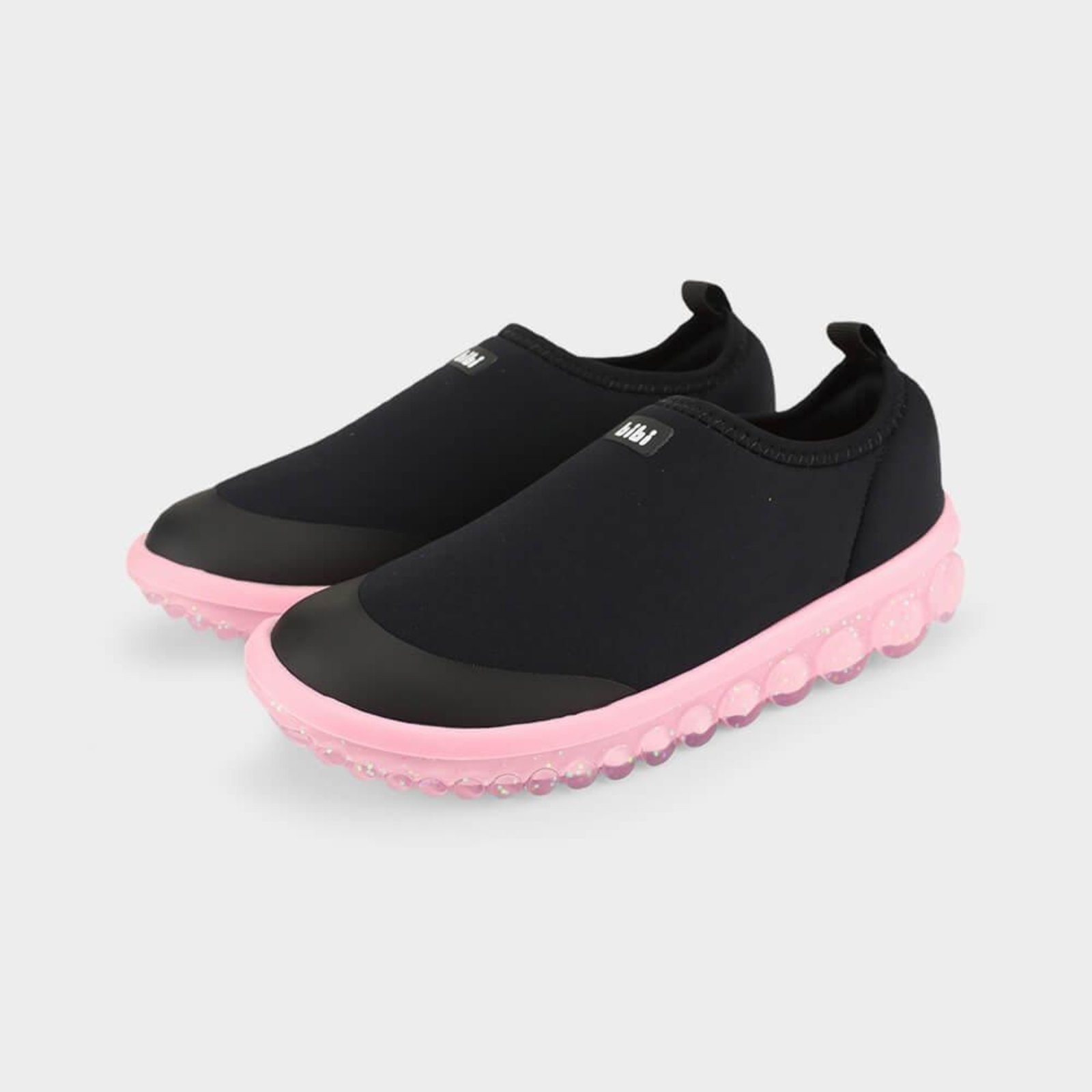 Vista 3 Infantil - Tênis Bibi Roller 2.0 Preto com Rosa e Glitter 22 Calçados Bibi preto rosa Calçados Bibi preto rosa