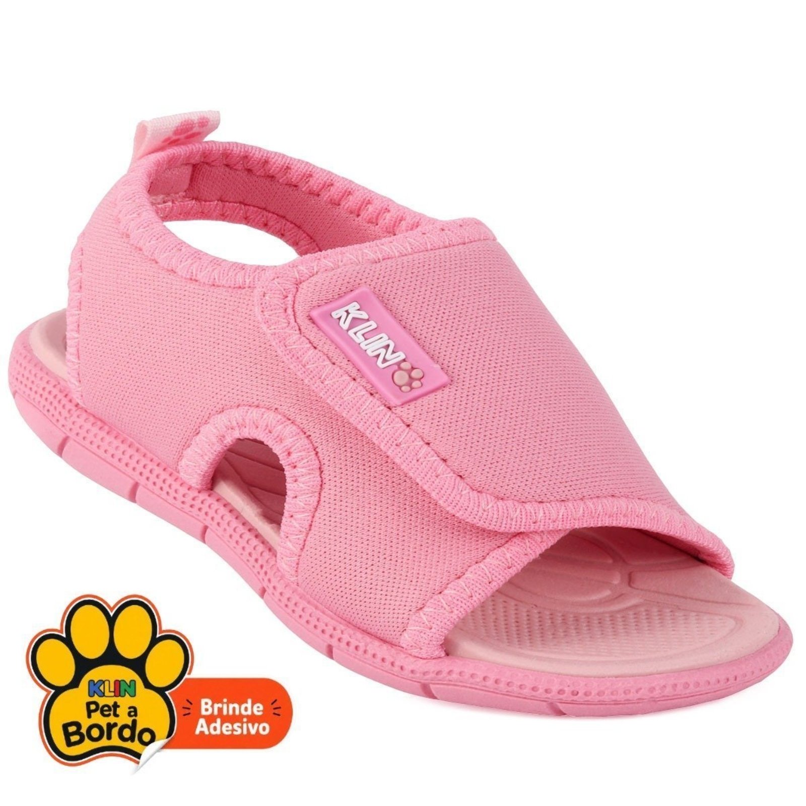 Infantil - Sandália Papete Menina Klin Tic Tac Rosa – Leveza e Calce Fácil