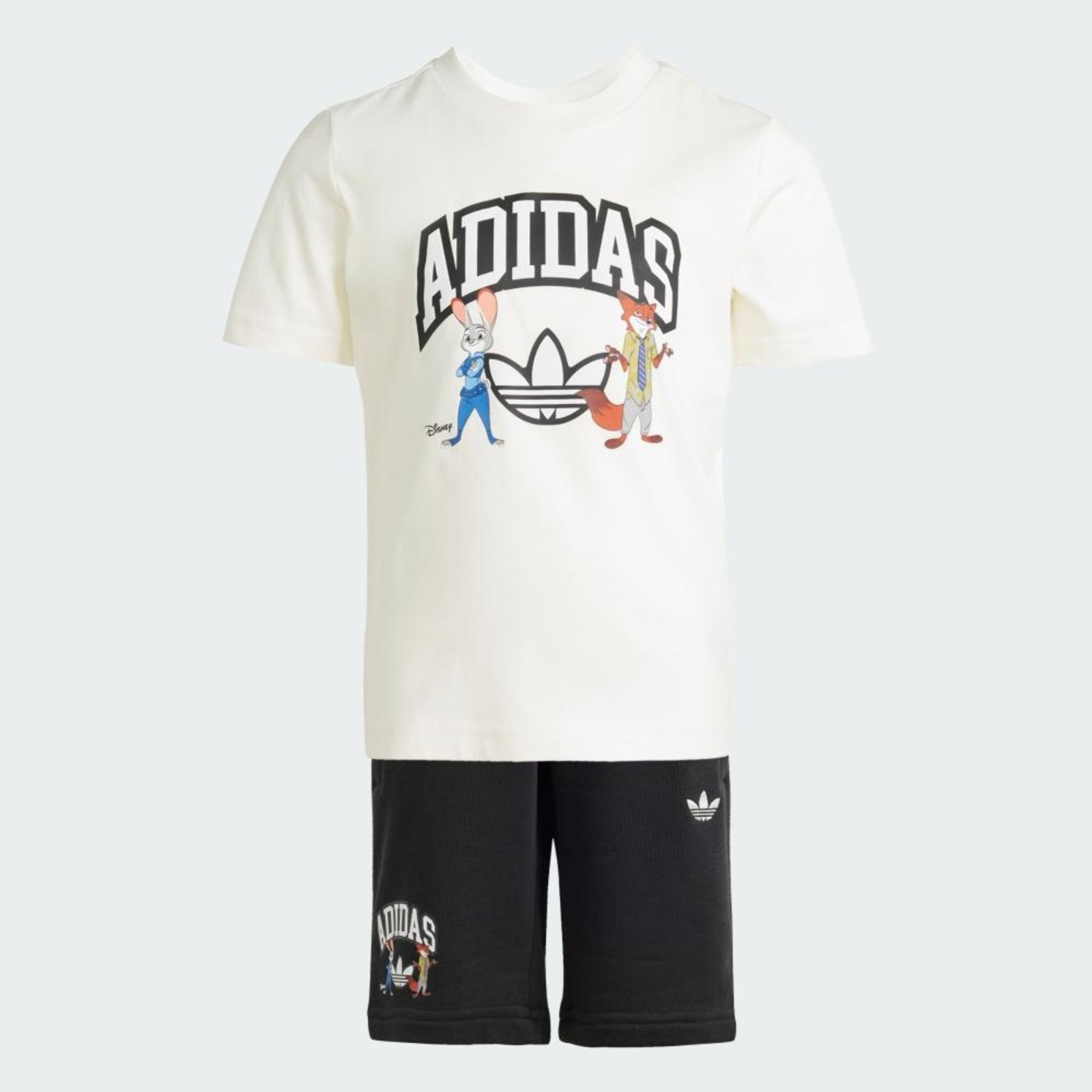 Vista 3 Infantil - Conjunto de shorts e camiseta adidas e Disney adidas Originals branco adidas Originals branco