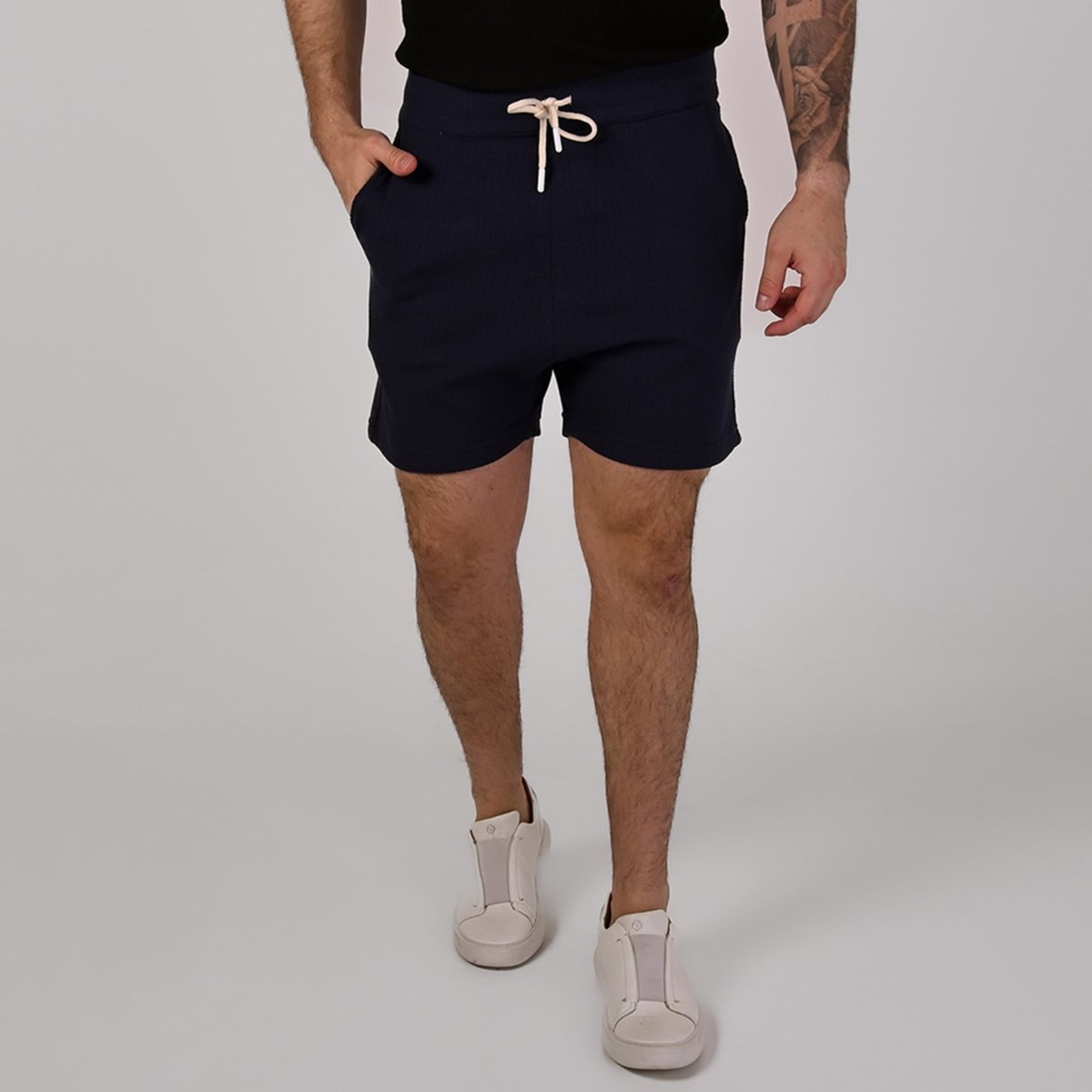 Shorts VersatiOld Texture Cotton Marinho