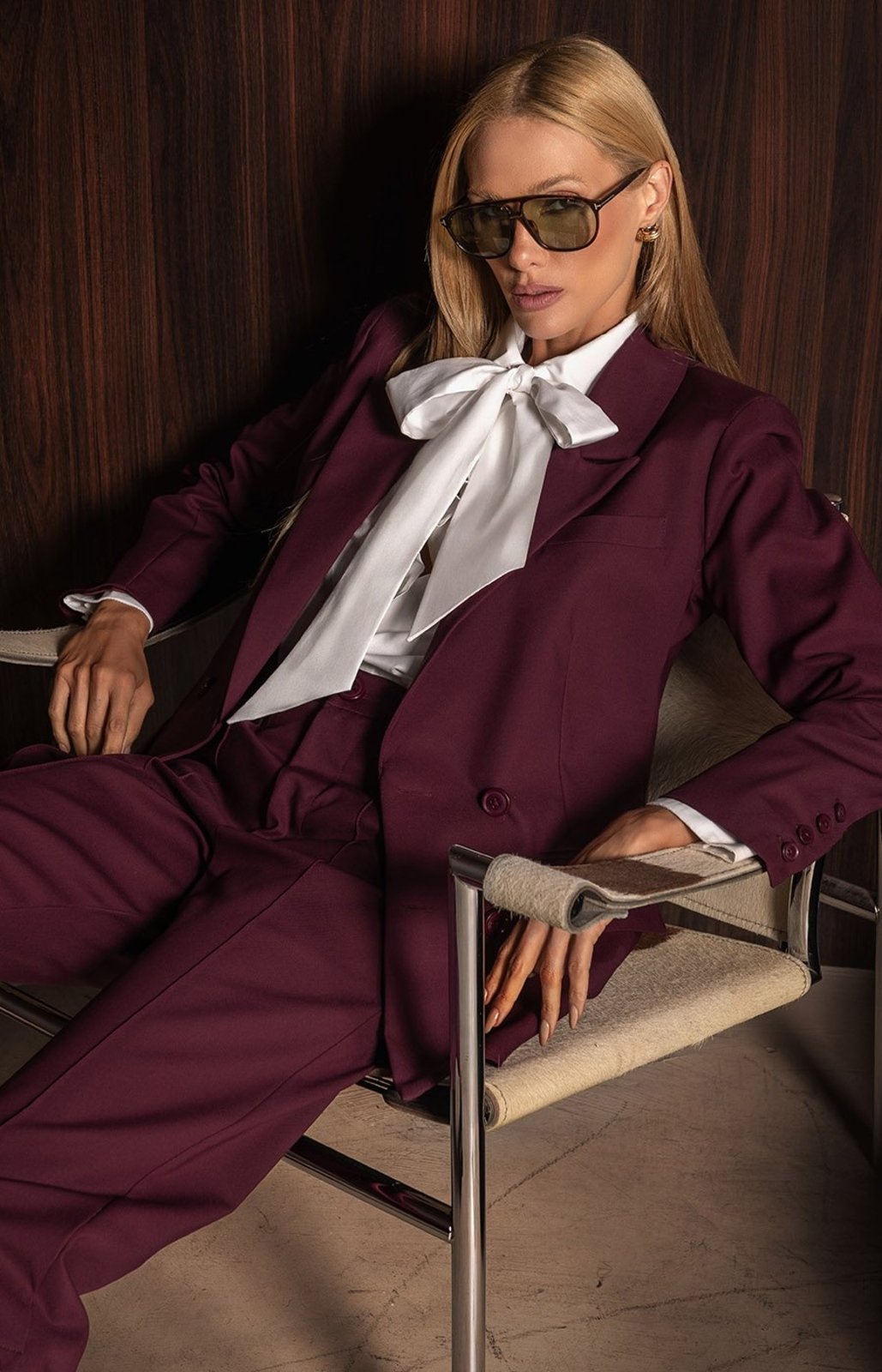 Blazer New Castle Dress & Co. Vinho