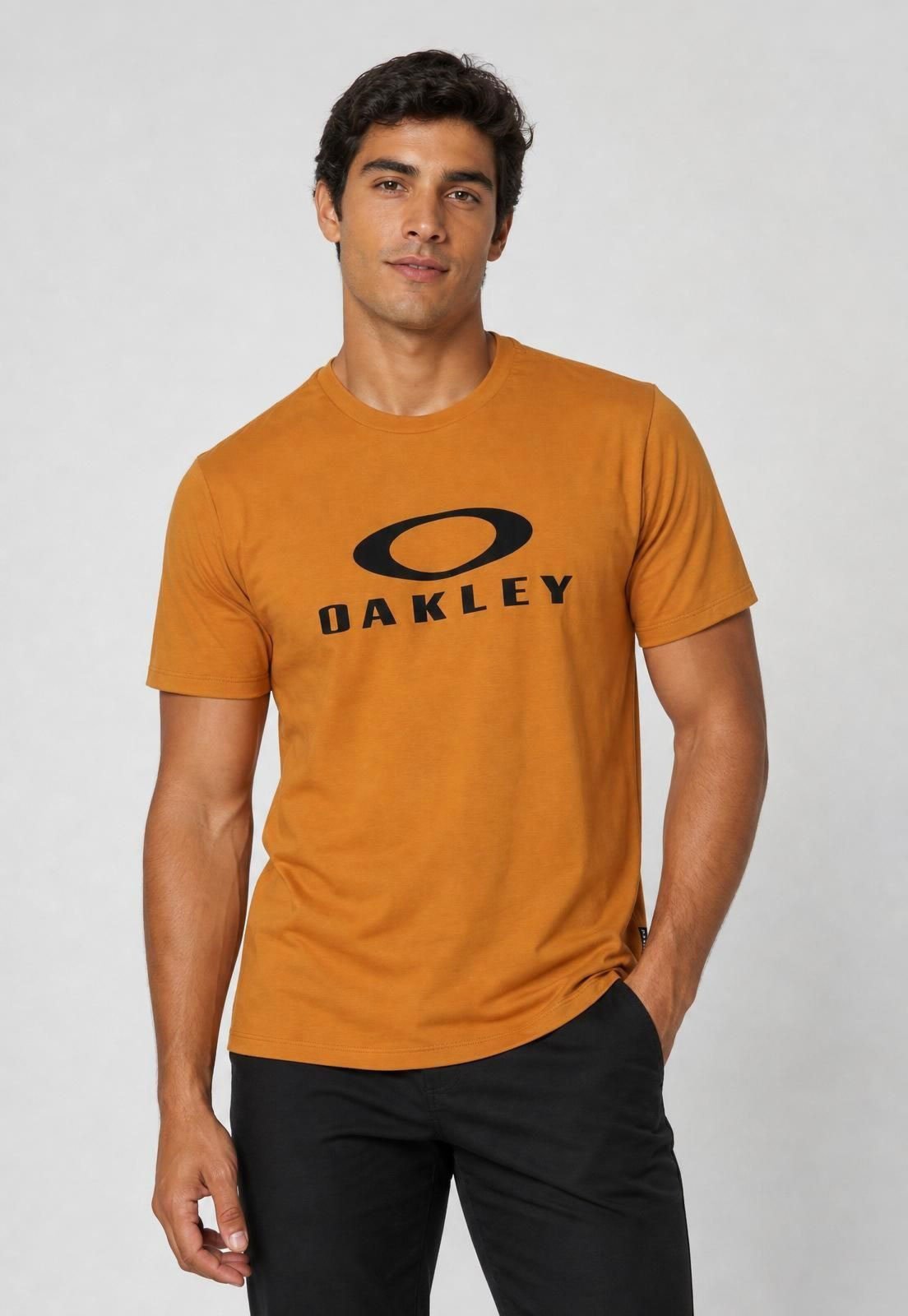 Camiseta Masculina Oakley O-Bark Laranja