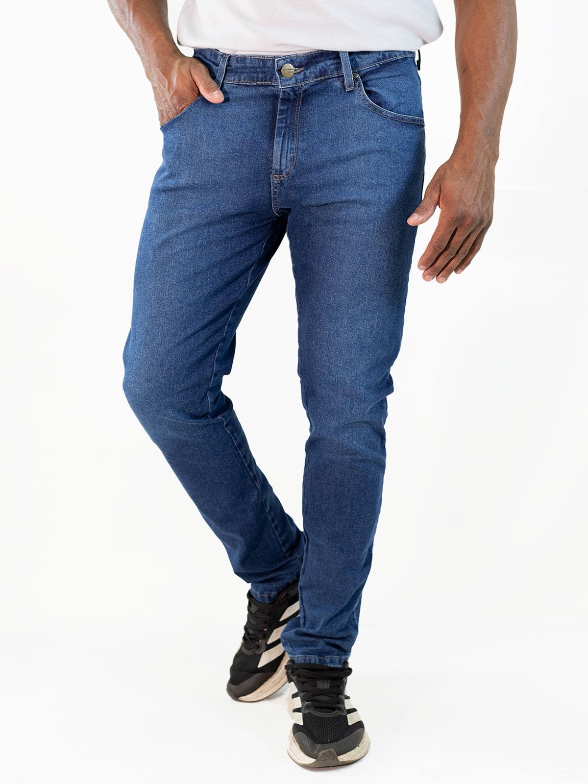 Calça Masculina Tradicional Slim Jeans Algodão Anticorpus