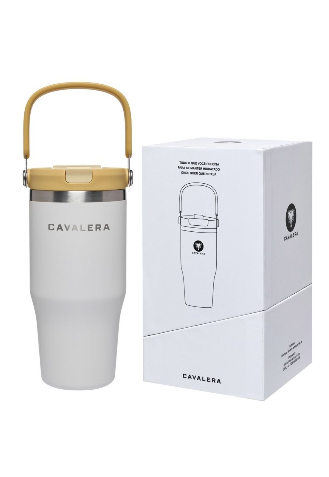 Garrafa Copo Térmico 750Ml Resistente Com Alça Cavalera
