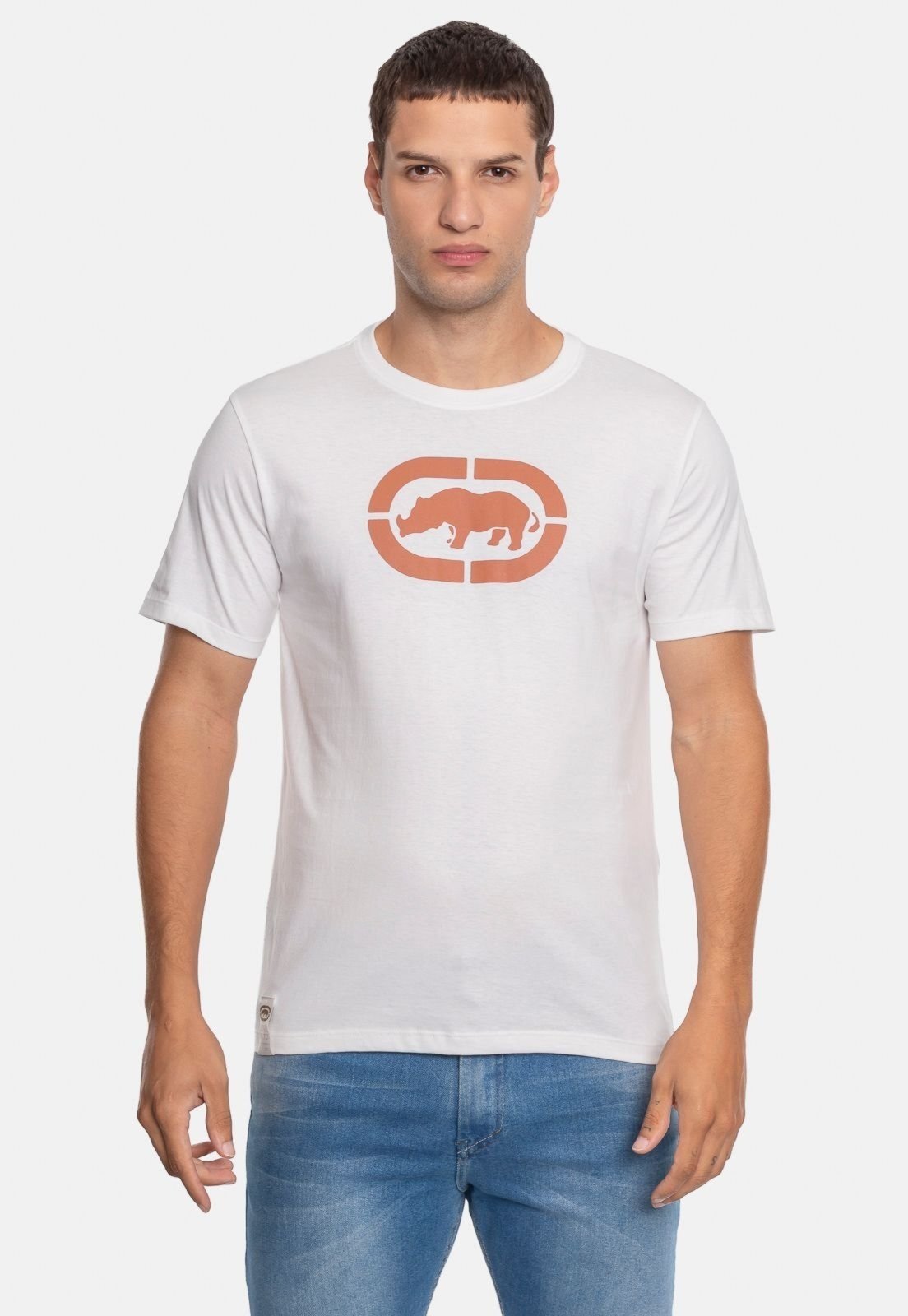 Camiseta Ecko Estampada Branca