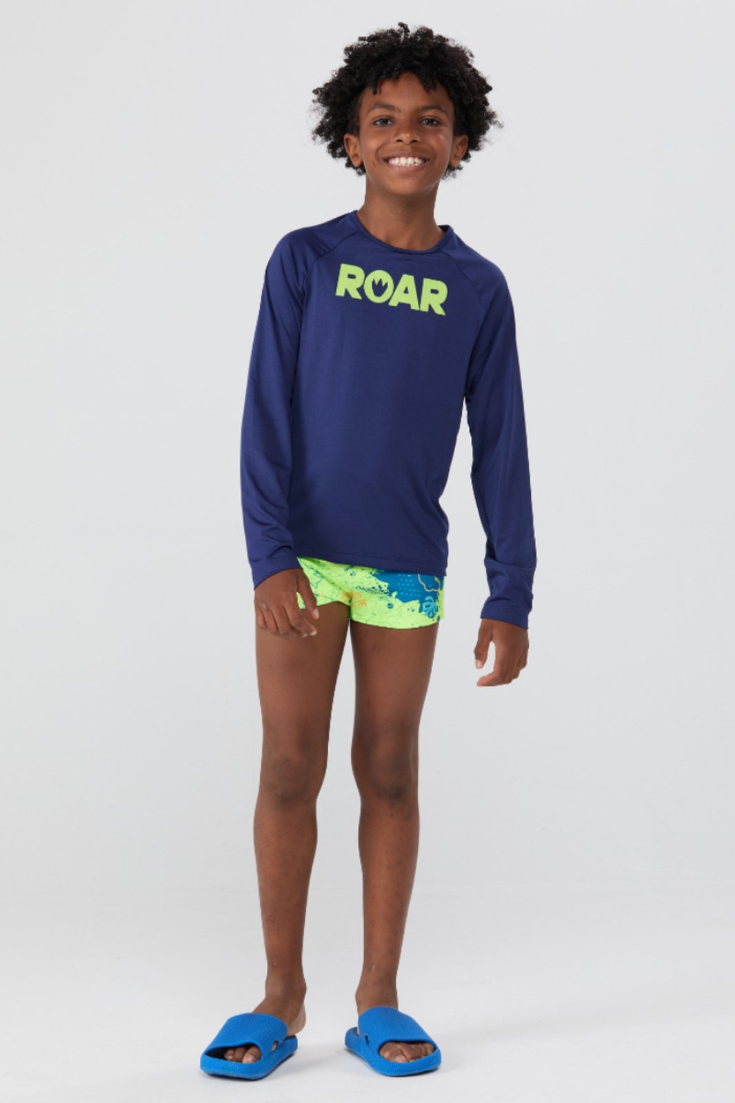 Conjunto Manga Longa UV 50+ Roar Marinho