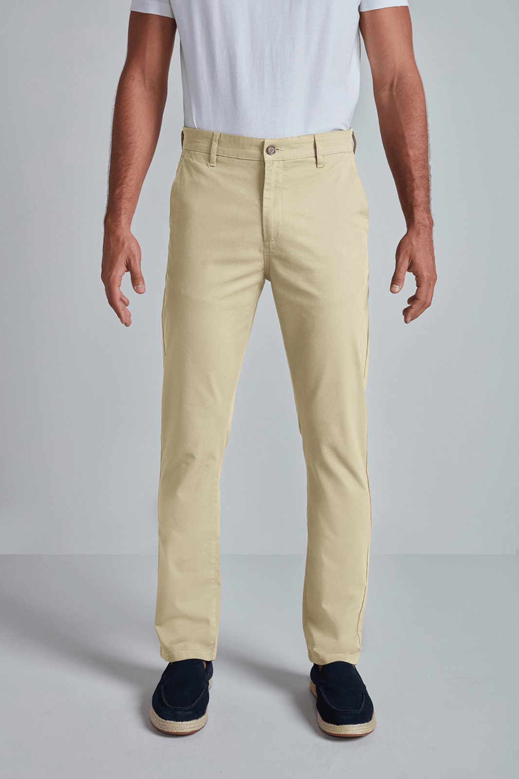 HIGHSTIL Calça Chino Slim Fit – Bege Areia