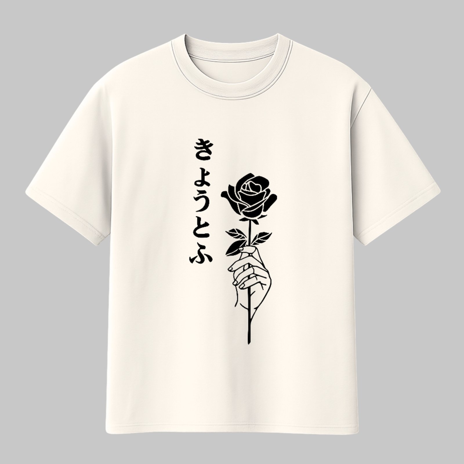 Camiseta Básica Rosa Minimalista Estética Delicada Streetwear Off White