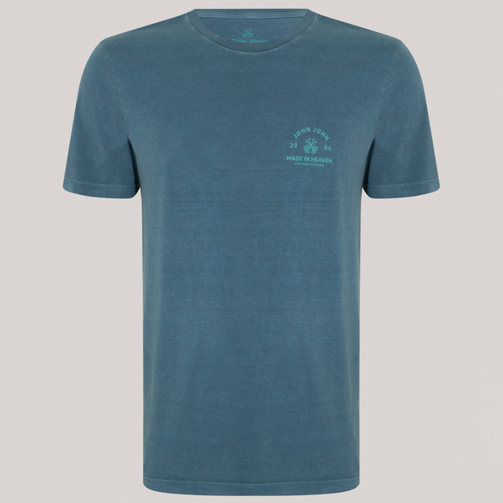 Camiseta John John Trademark Stone Ve26 Azul Masculino