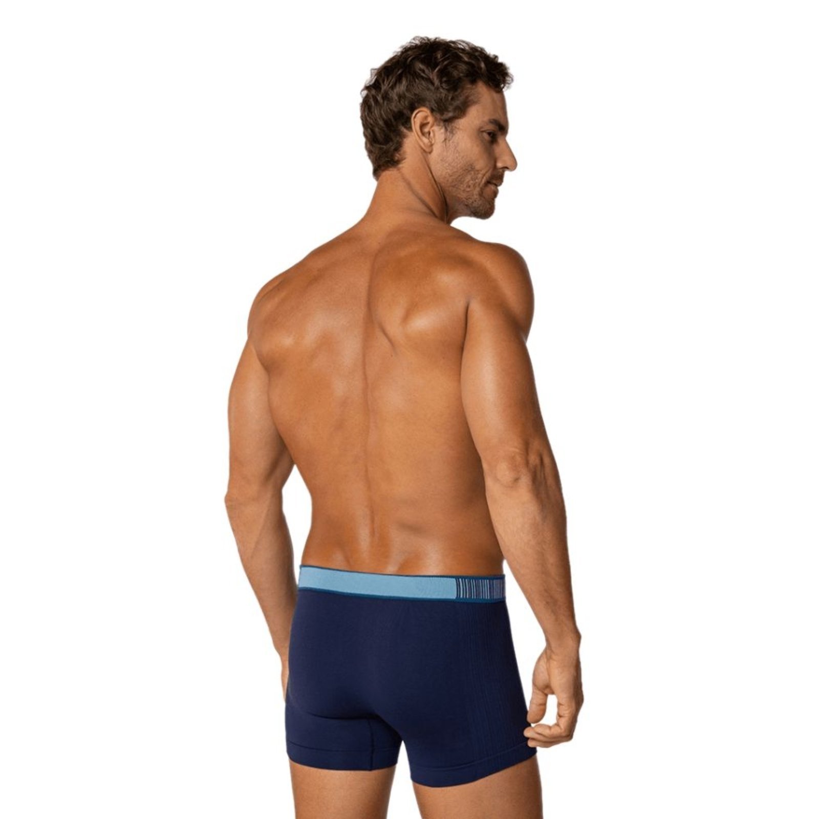 Vista 3 Cueca Lupo Boxer Microfibra Sem Costura grafite Lupo grafite