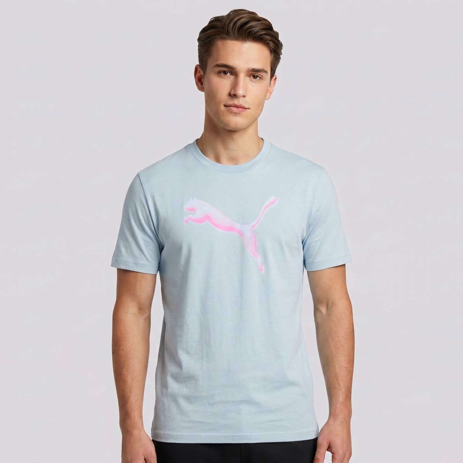 Camiseta Puma Graphic Cat Logo Verde
