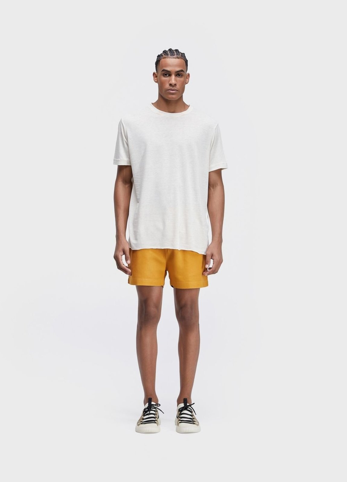 Short fluid linen pleats OSKLEN