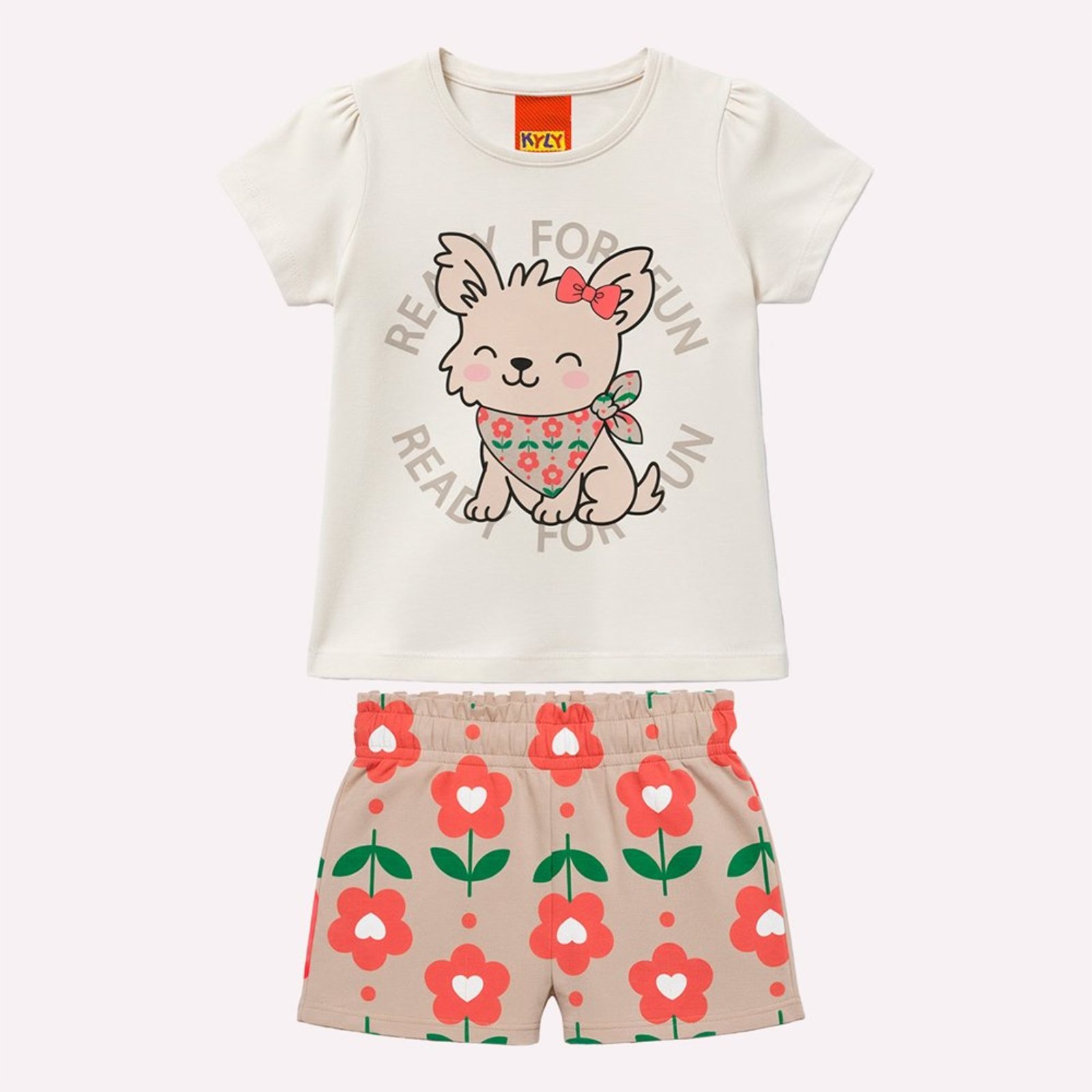 Infantil - Conjunto Menina Cachorrinho Kyly