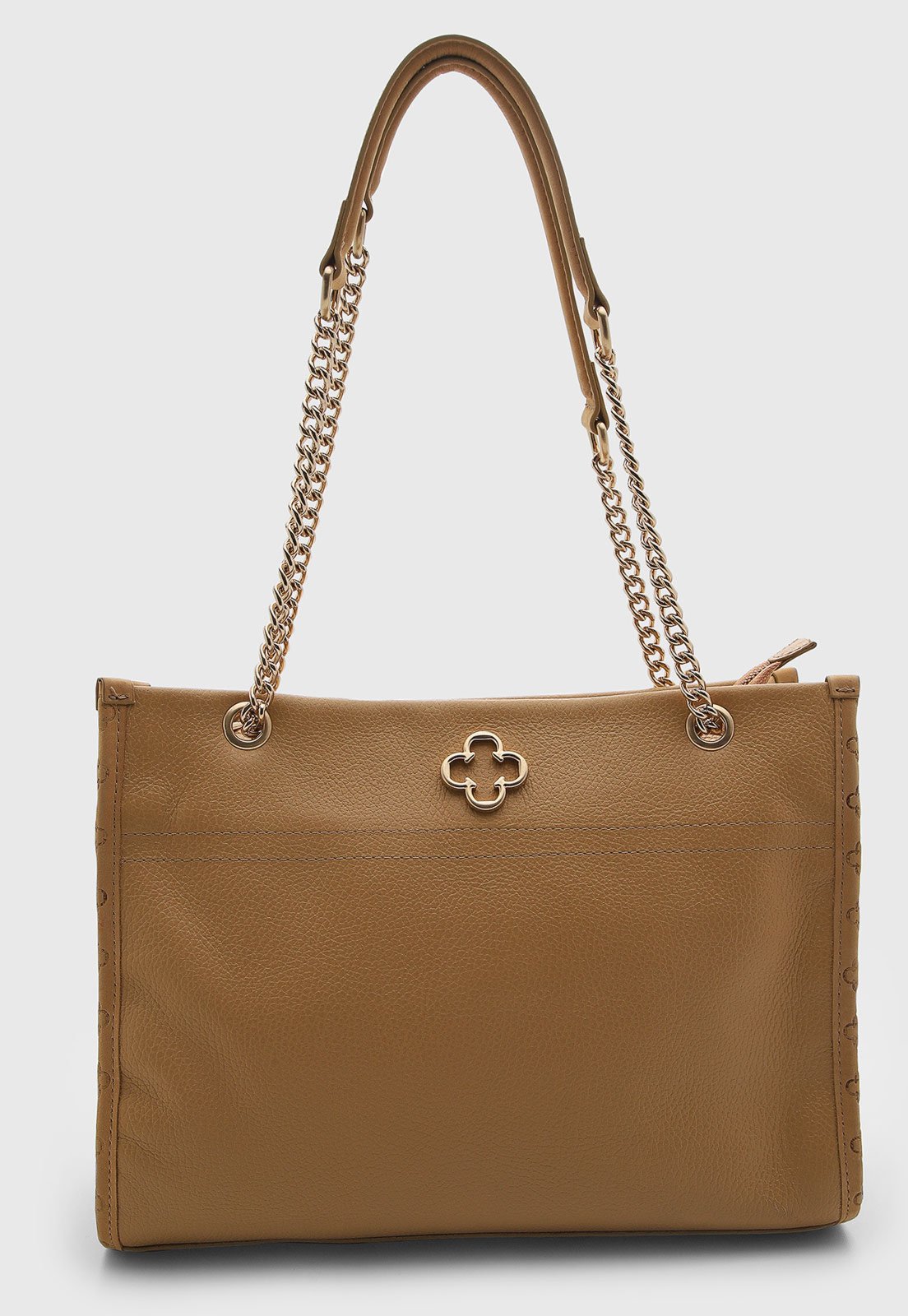 Bolsa Feminina Capodarte Média Couro Bege