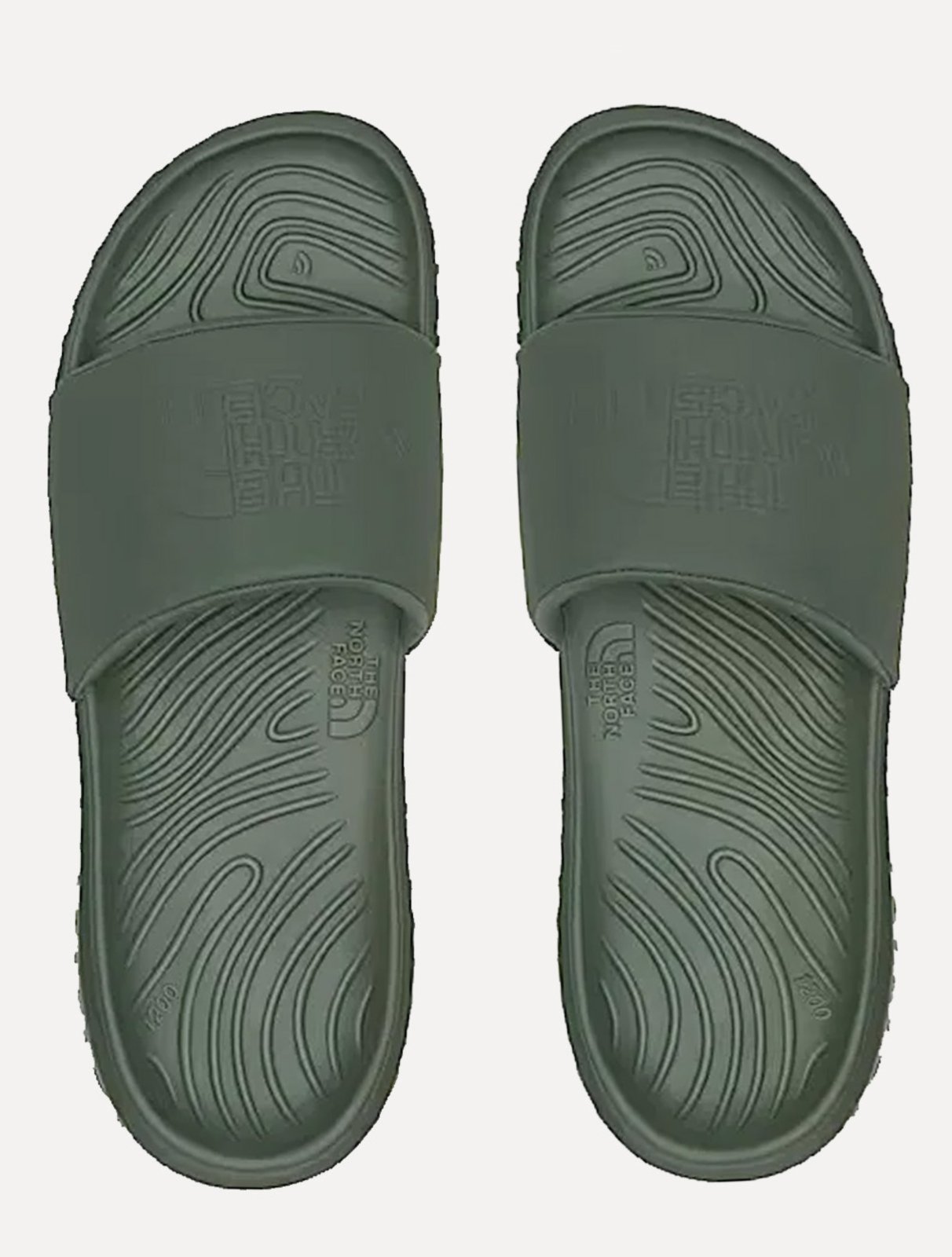 Vista 2 Chinelo The North Face Masculino Slide Never Stop Cush Verde cáqui verde The North Face cáqui verde