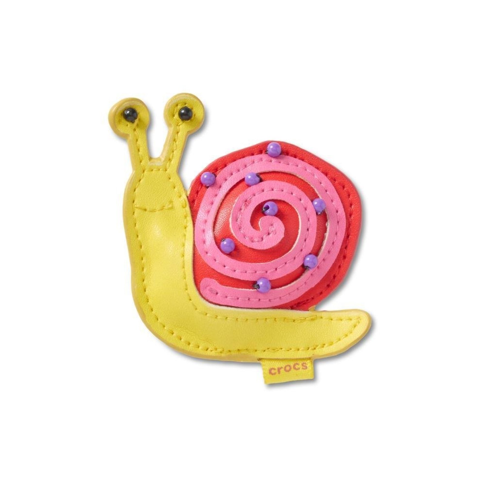 Infantil - Jibbitz™ Caracol De Couro Smt Único Branco