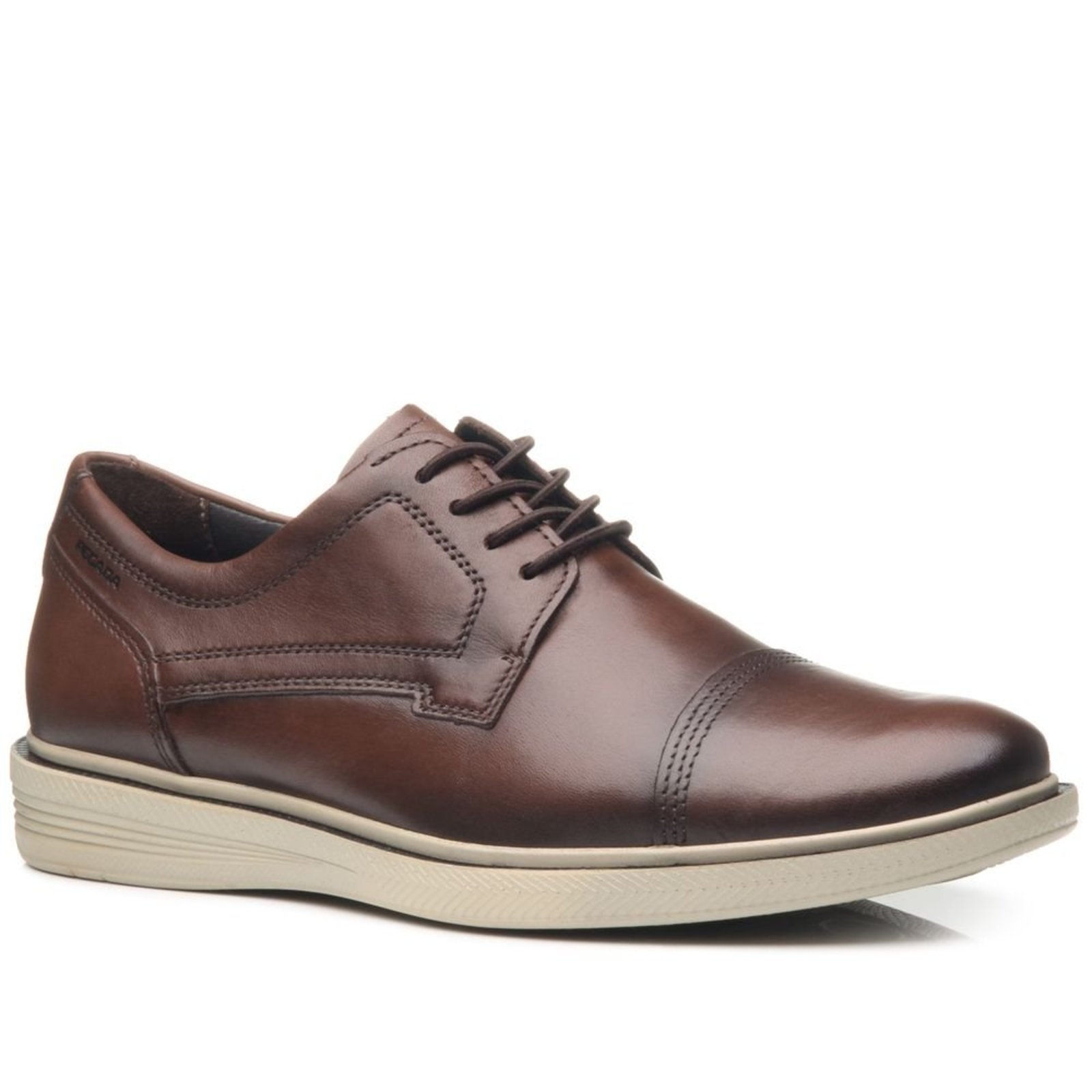 Sapato Casual Pegada Masculino em Couro Terracota 126108-03 Sapato Casual Pegada Masculino em Couro Terracota 126108-03 39