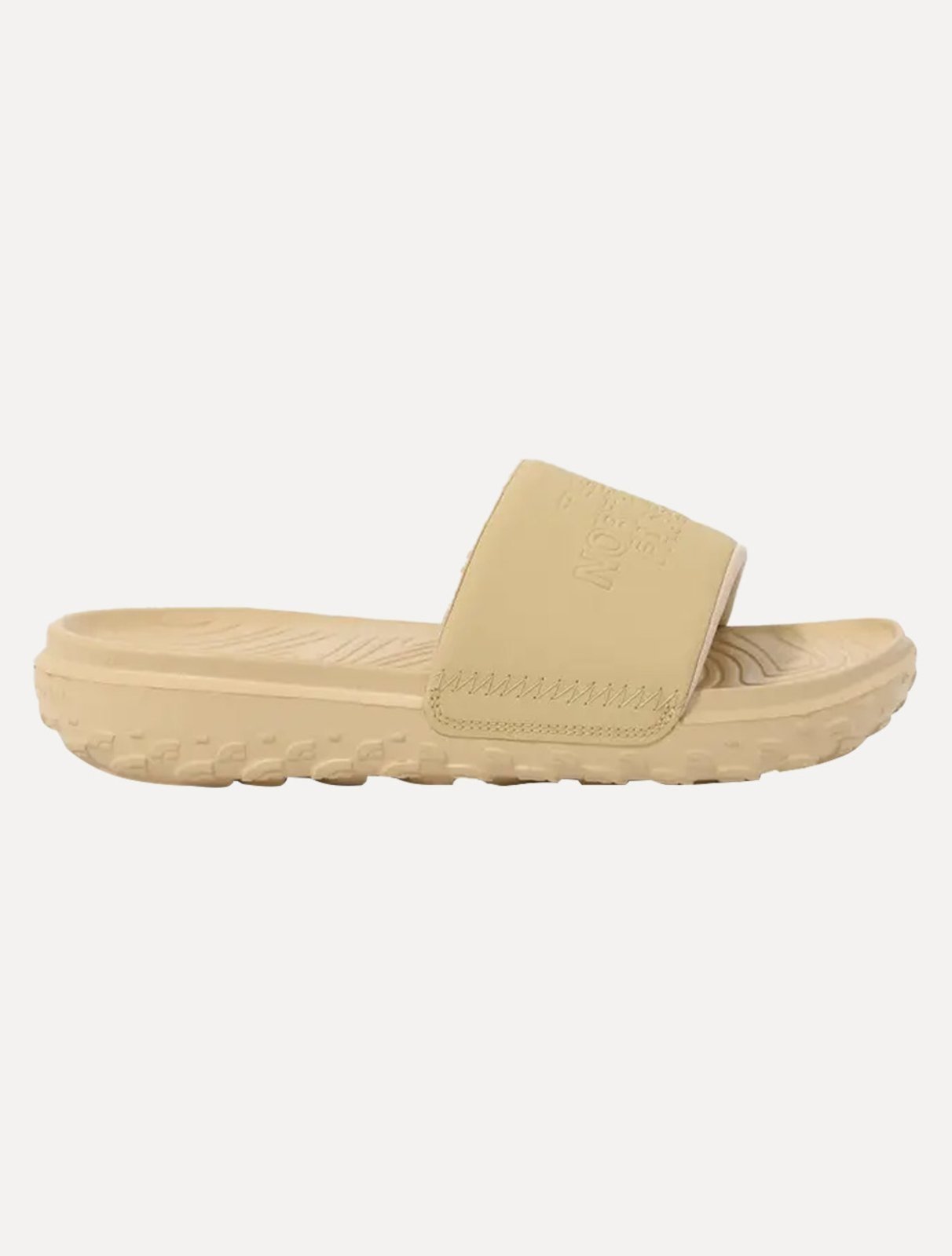 Vista 3 Chinelo The North Face Masculino Slide Never Stop Cush Claro cáqui The North Face cáqui