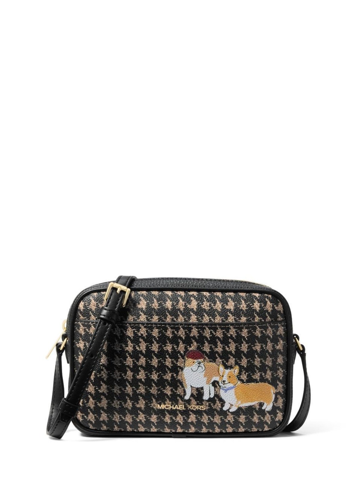 Bolsa transversal jet set pied-de-poule Bolsa transversal jet set pied-de-poule