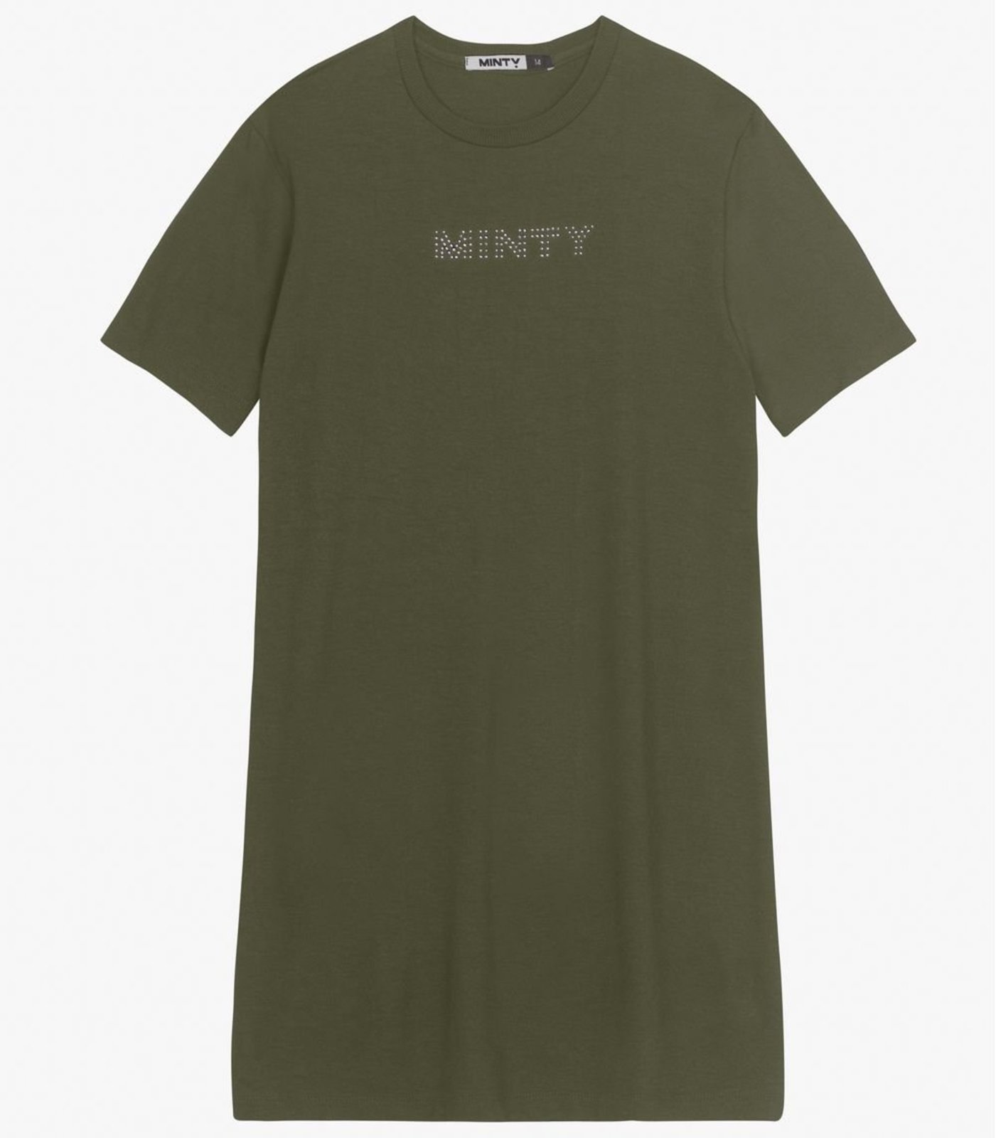 Vista 2 Infantil - Vestido Juvenil Curto em Molecotton Minty MINTY preto
