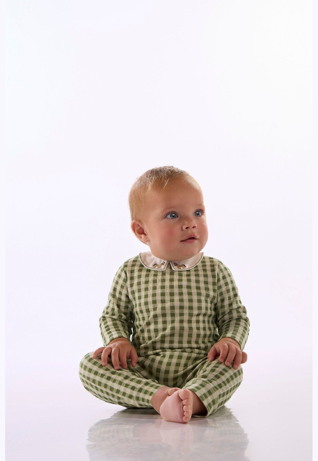Infantil - Macacão Suedine Xadrez Up Baby Estampado